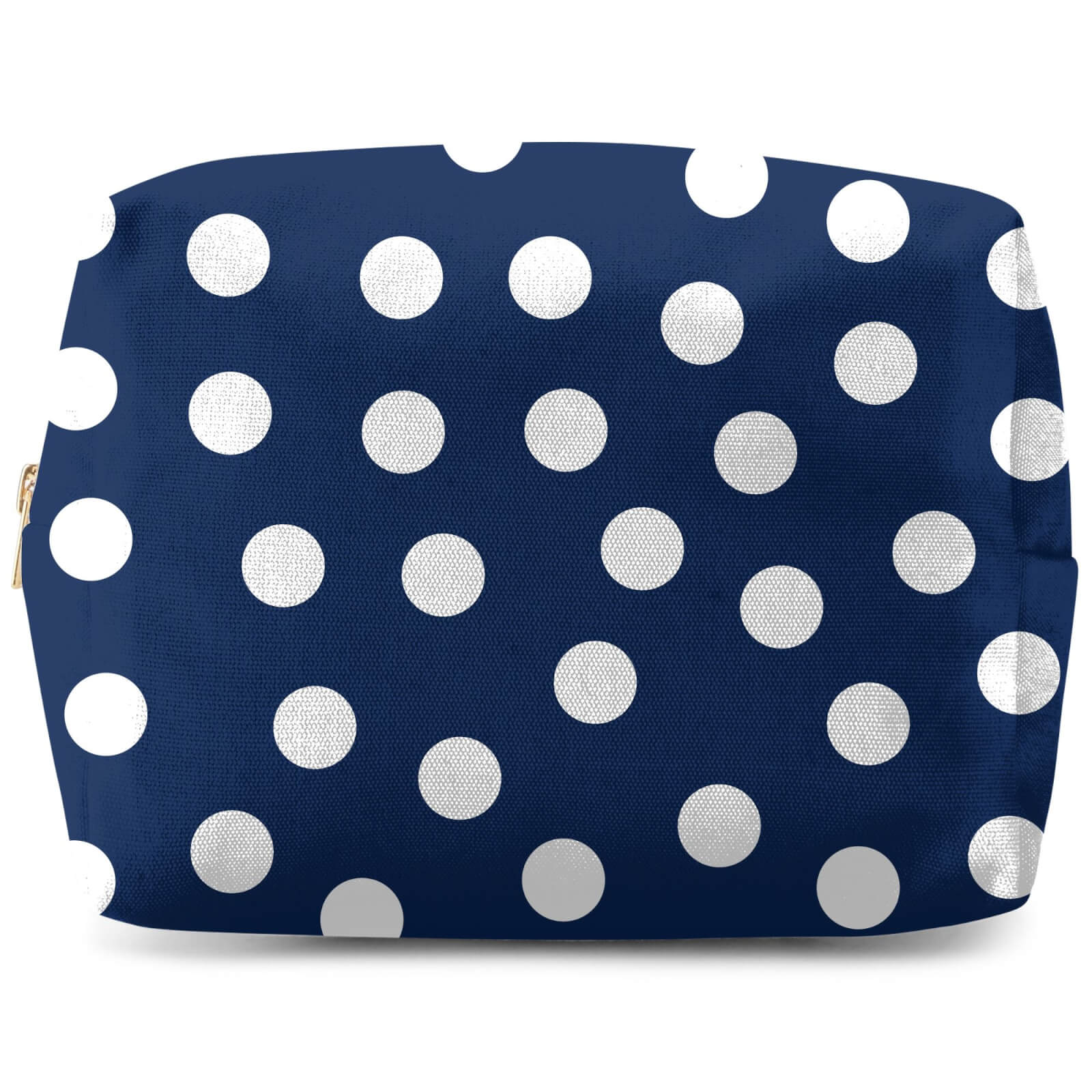 Navy Polka Dots Wash Bag