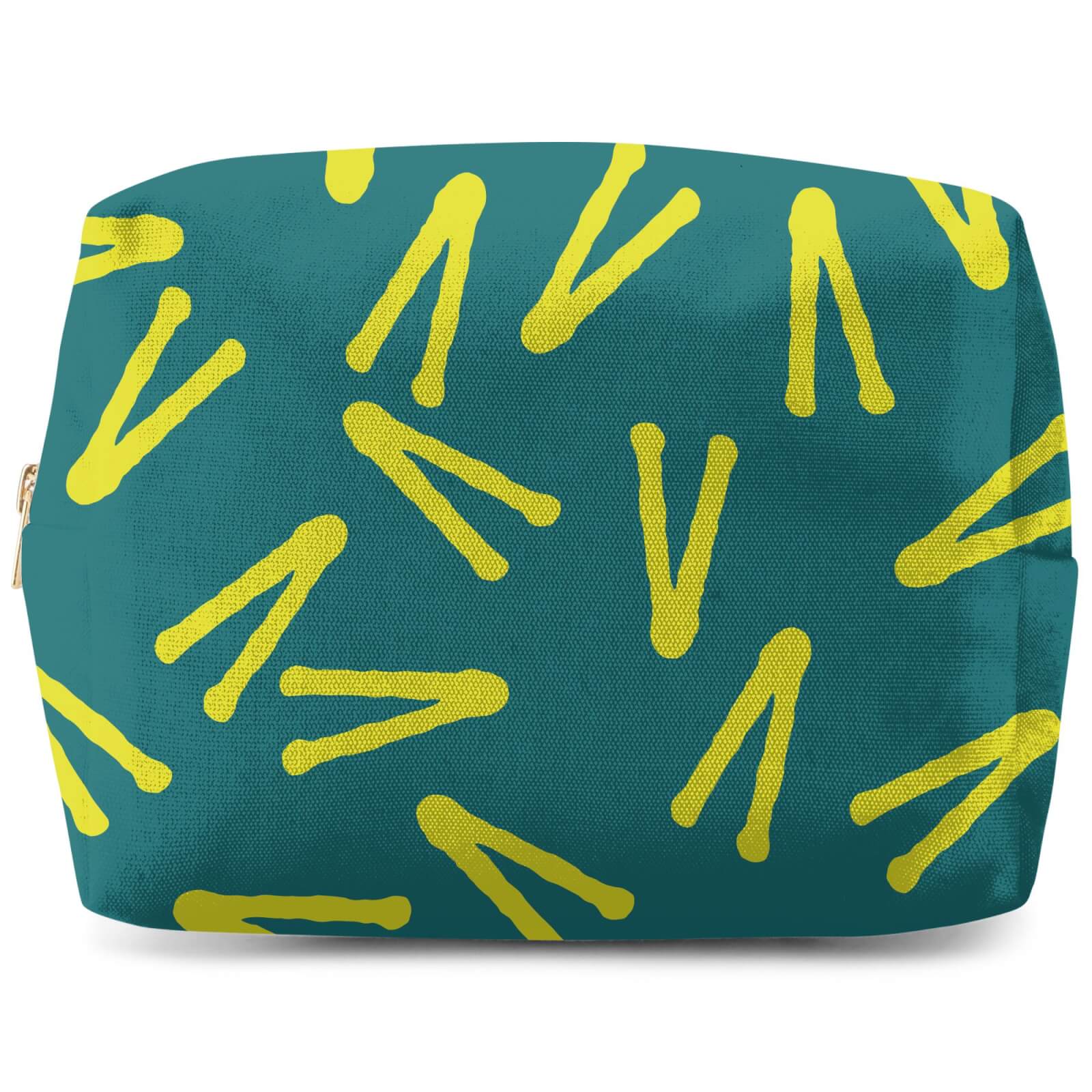 Abstract Tribal V Pattern Wash Bag