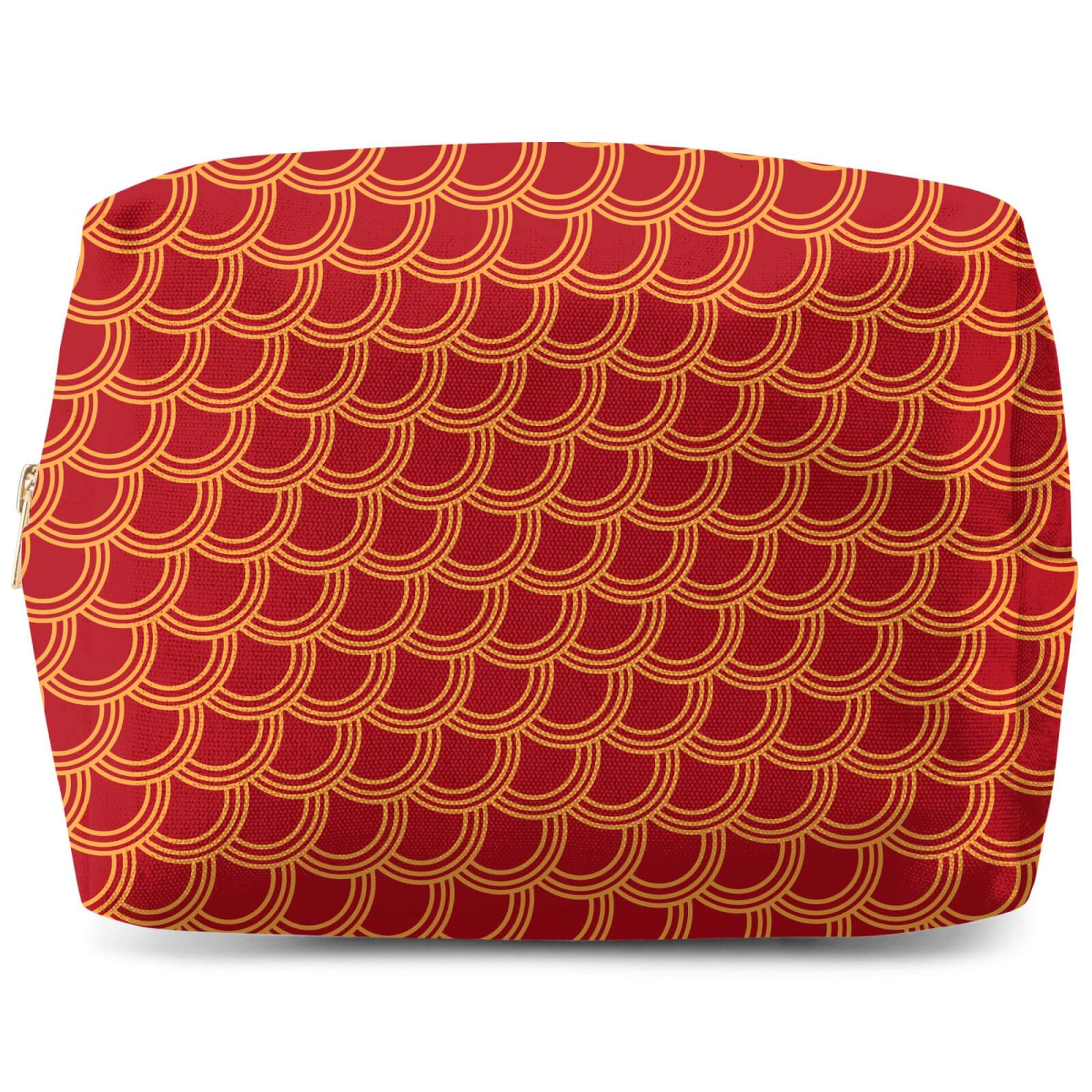 Chinese Pattern Red Wash Bag