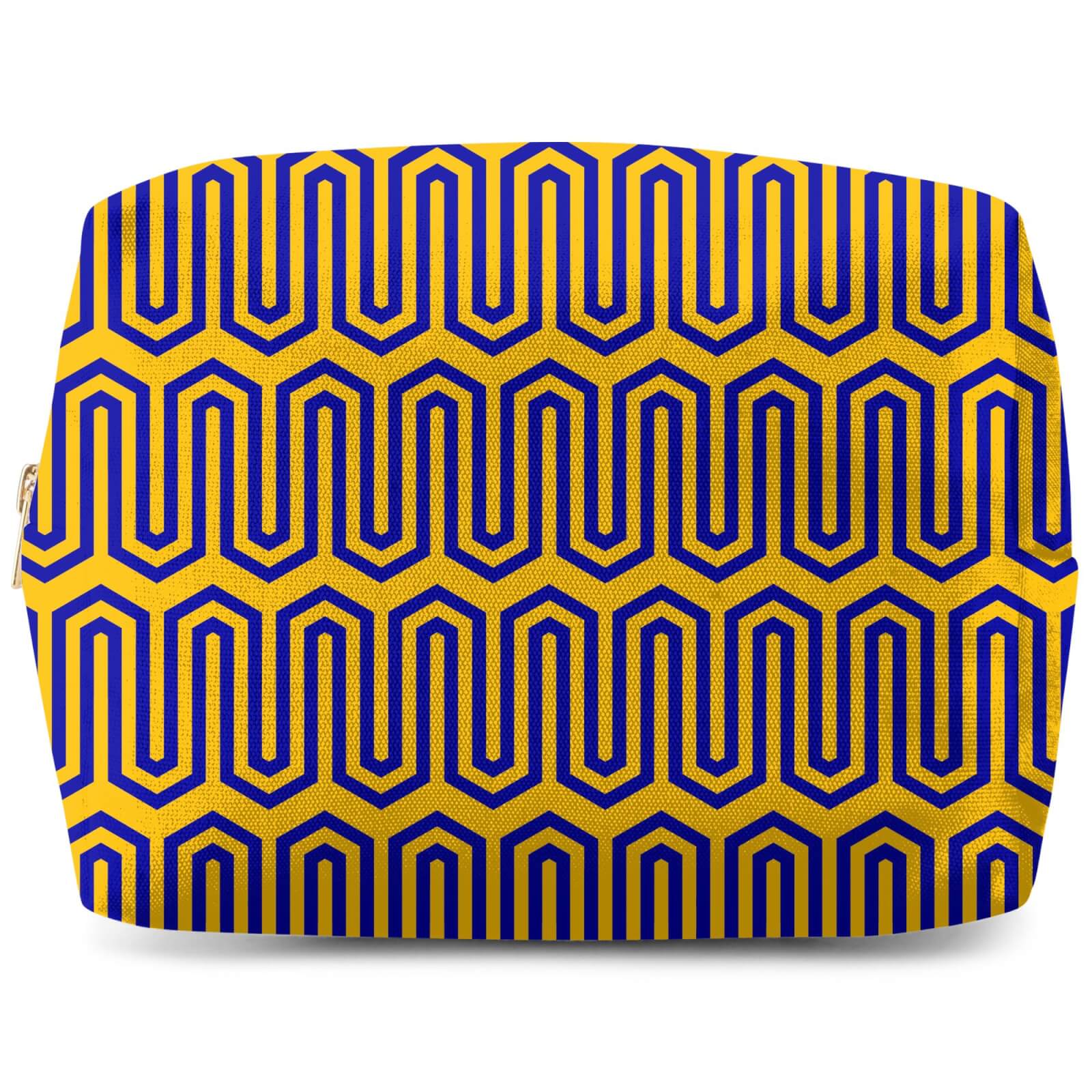 African Inspired Line Pattern Wash Bag