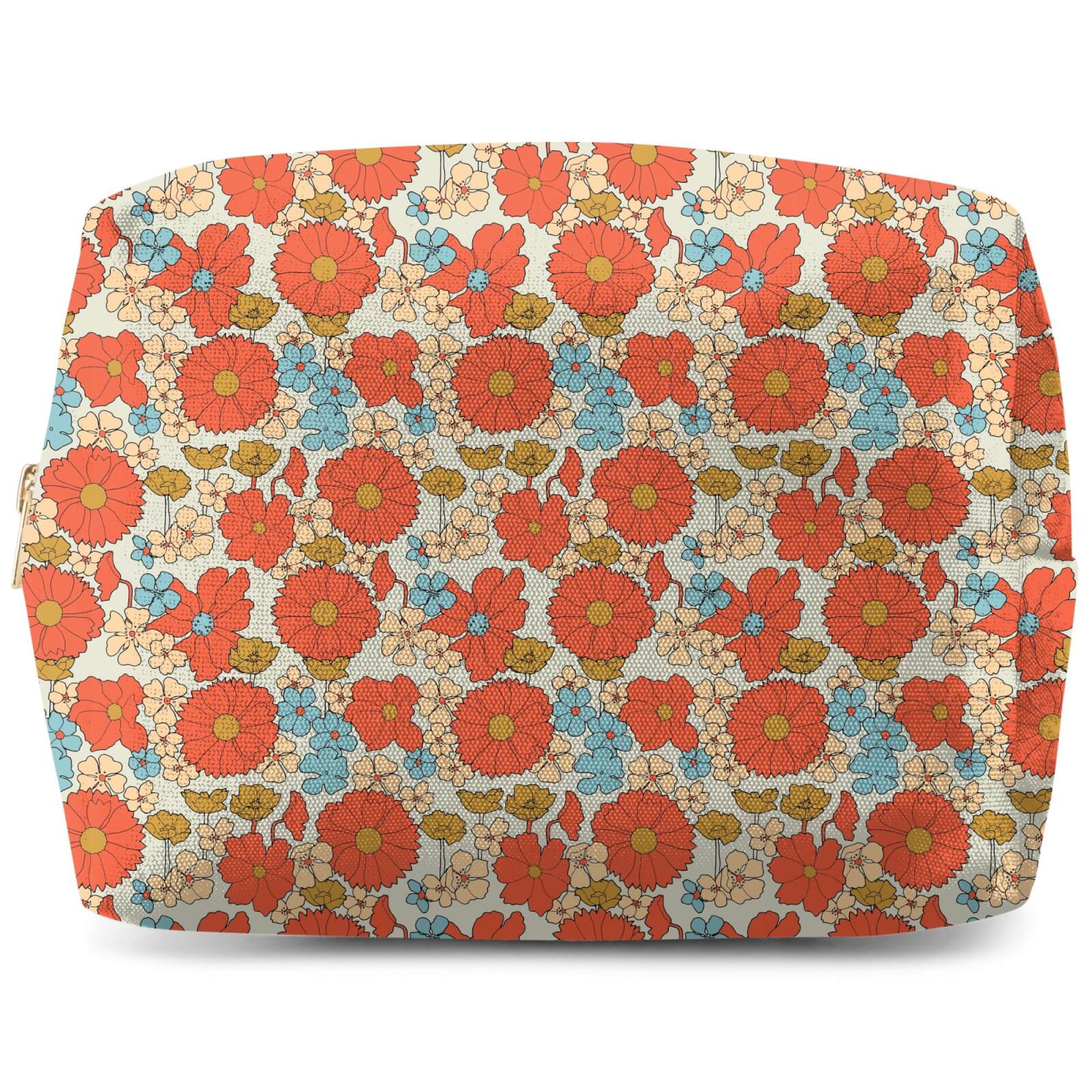 60s Flowers Wash Bag