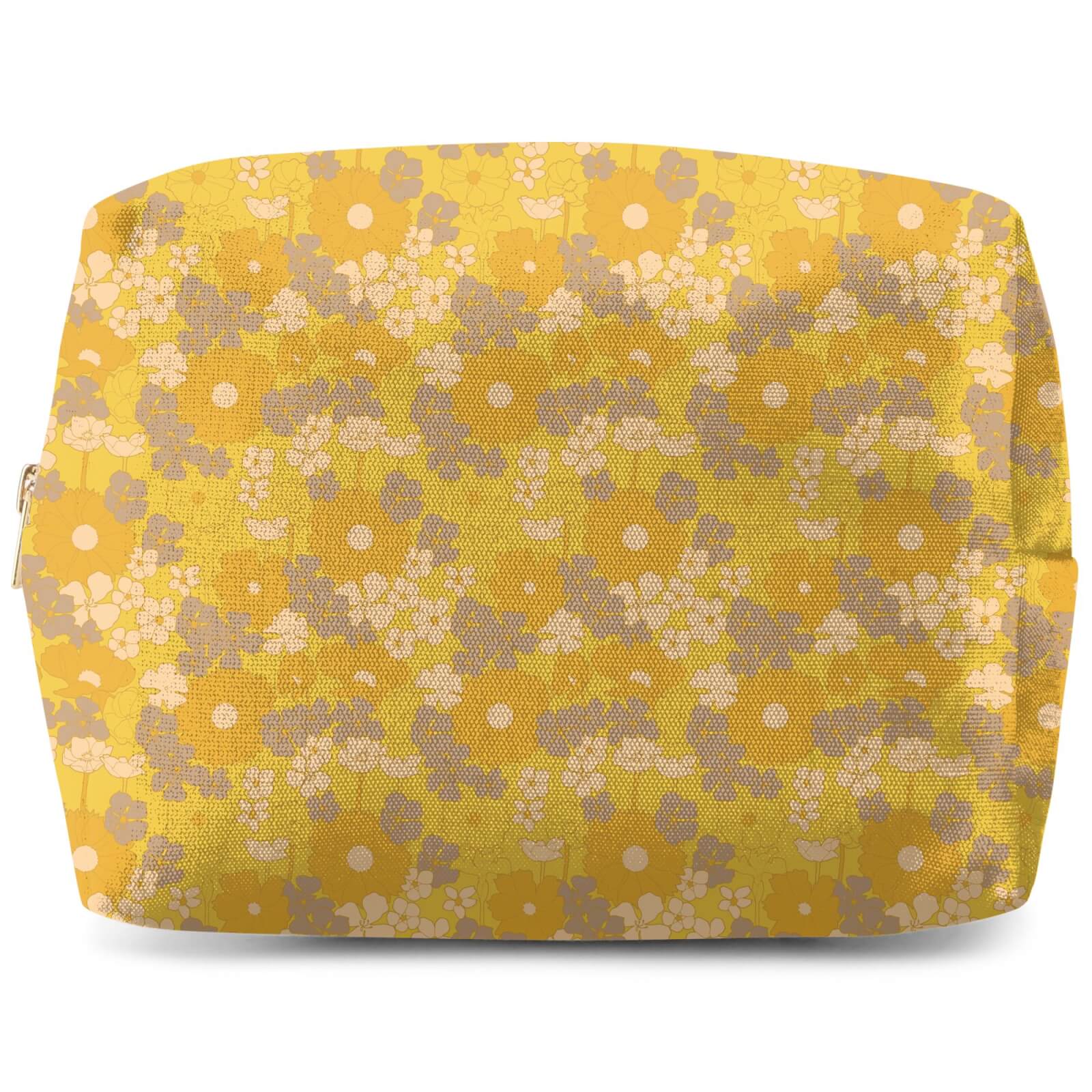 60s Flower Print Wash Bag