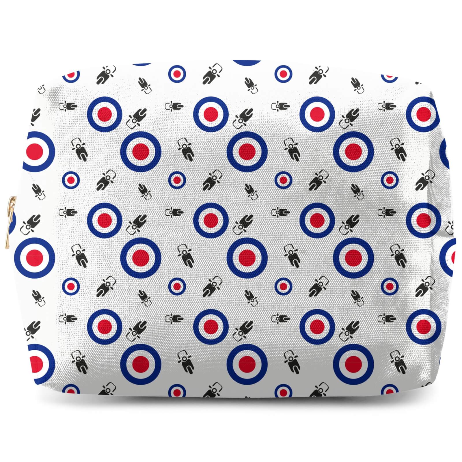 Moped Mod Pattern Wash Bag