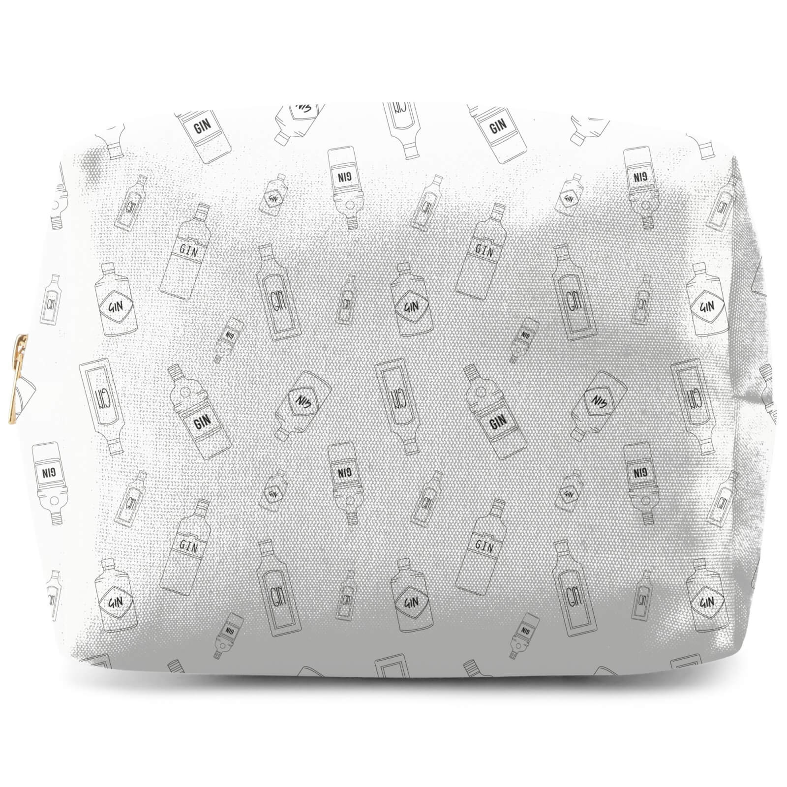 Gin Bottles Black And White Wash Bag