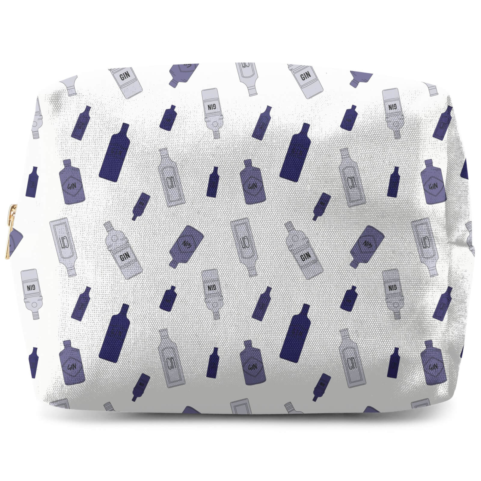 Gin Bottles Blue Wash Bag