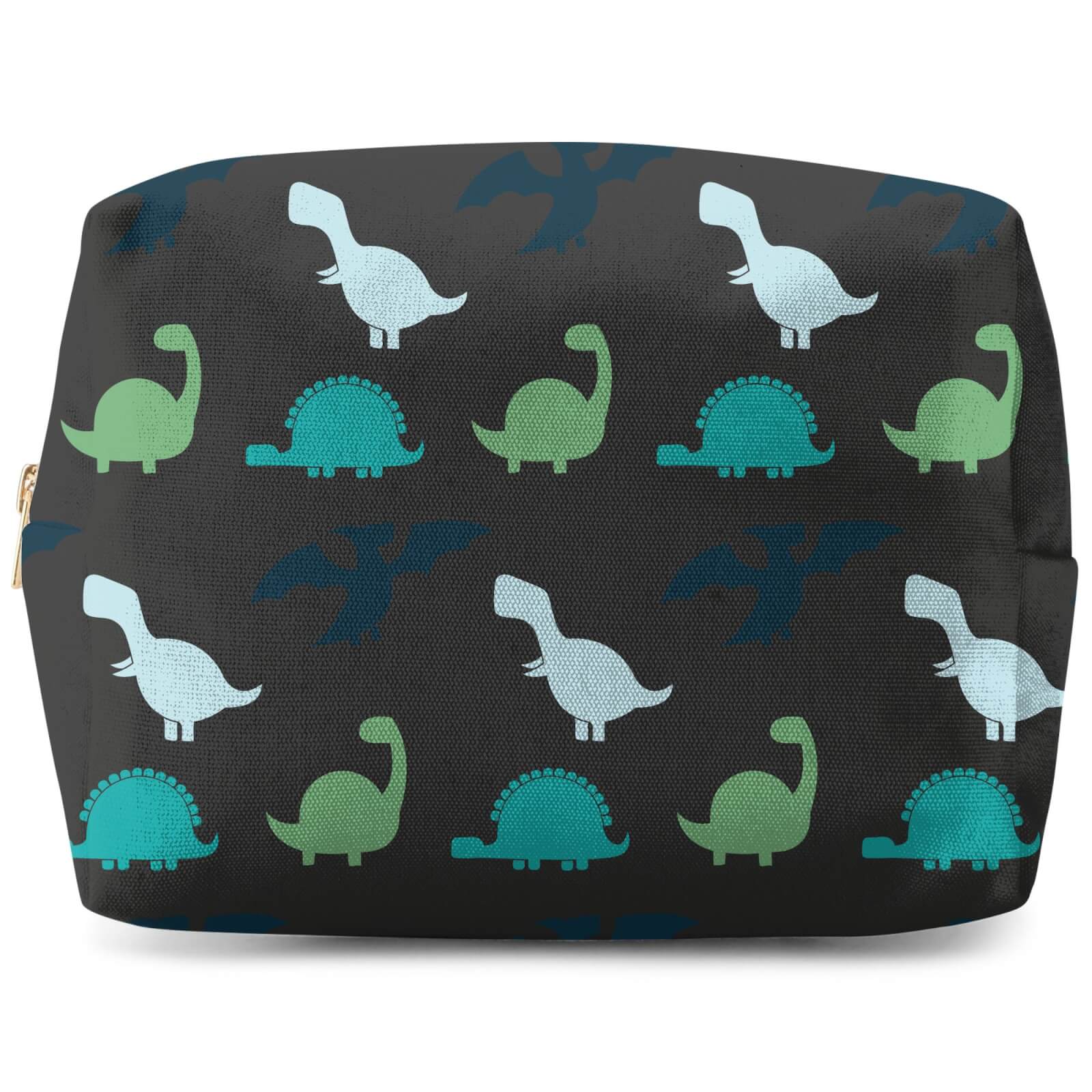 Dino Silhouette Pattern Wash Bag