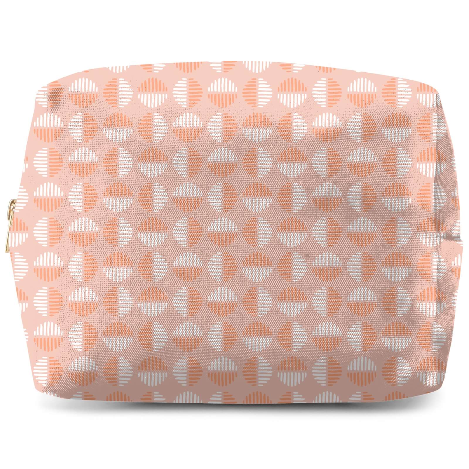 Retro Pink Circles Wash Bag