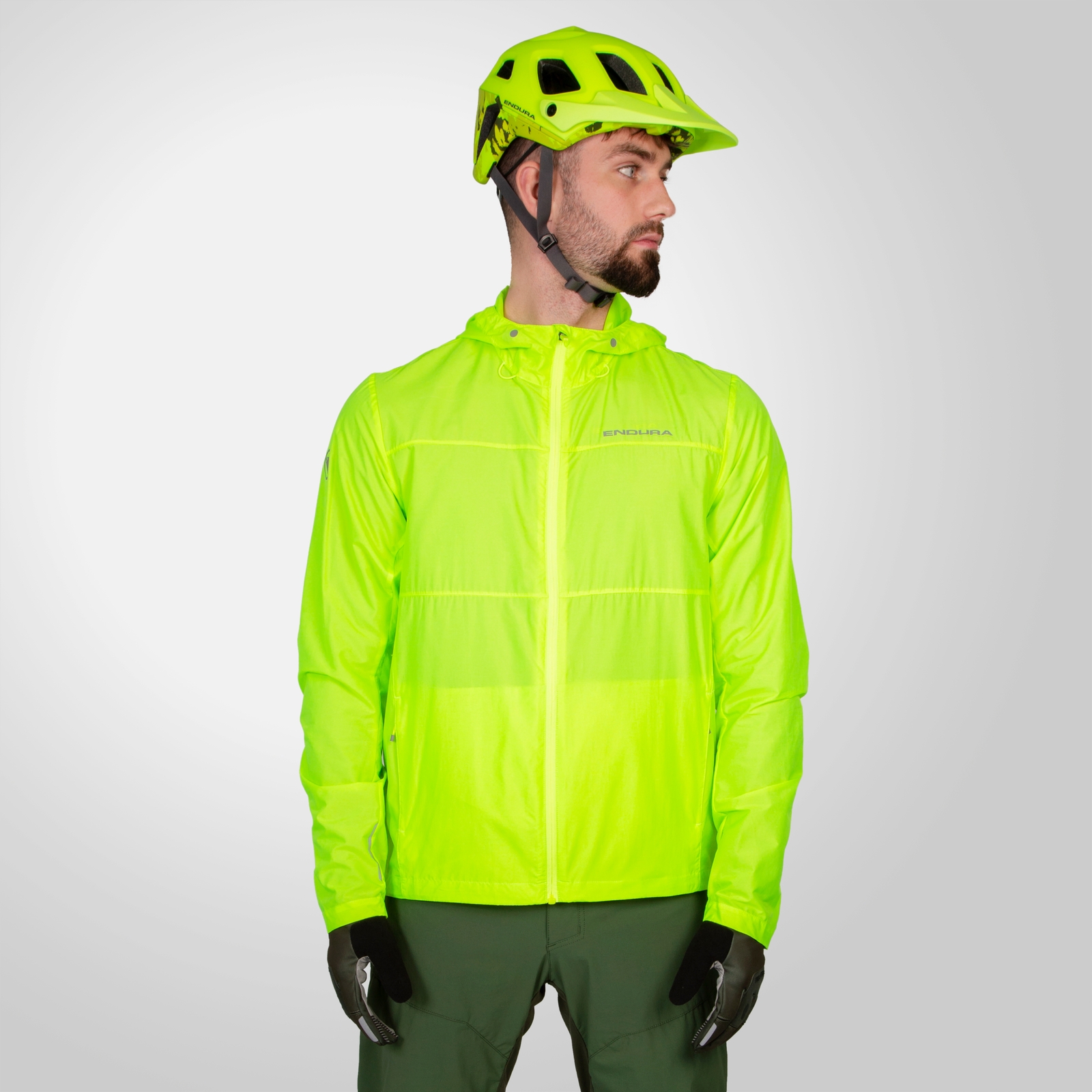 Endura Men's Hummvee Windproof Shell Jacket - Bright Yellow | Extra 10% off first order.