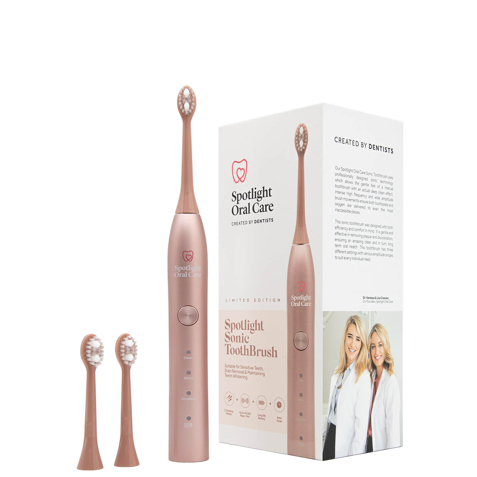 Spotlight Oral Care Exclusive Sonic Toothbrush - Rose Gold