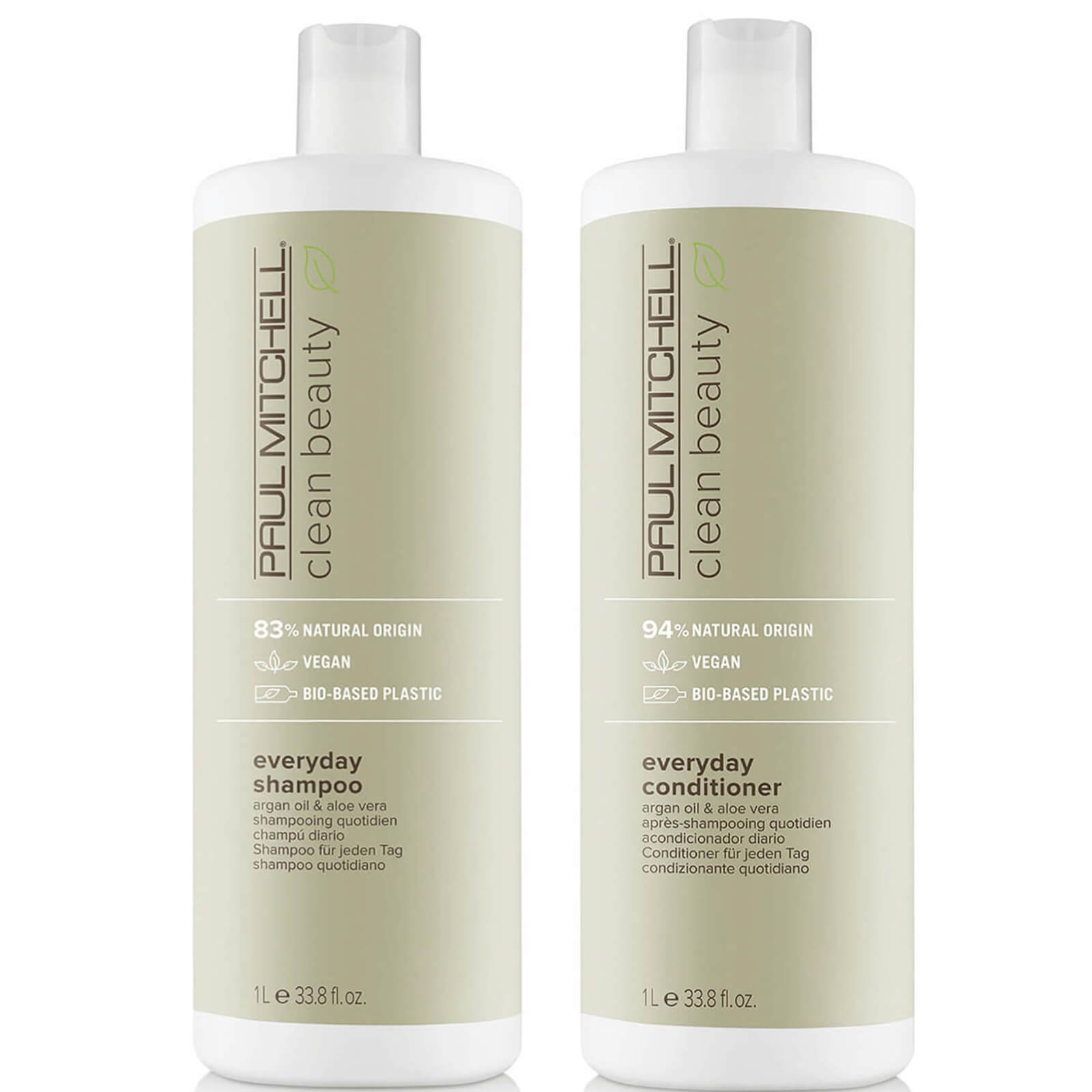 Paul Mitchell Clean Beauty Everyday Shampoo and Conditioner Supersize Set