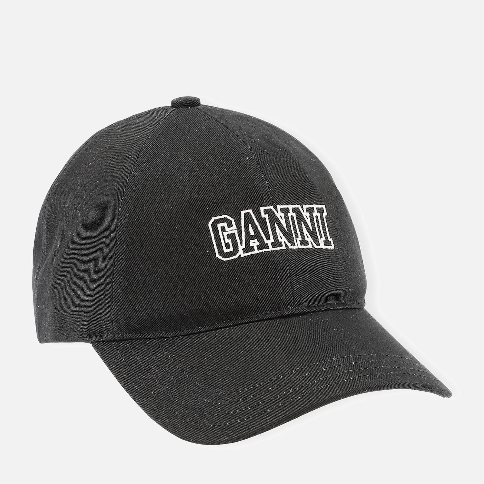 Ganni Women's Cotton Logo Cap - Phantom