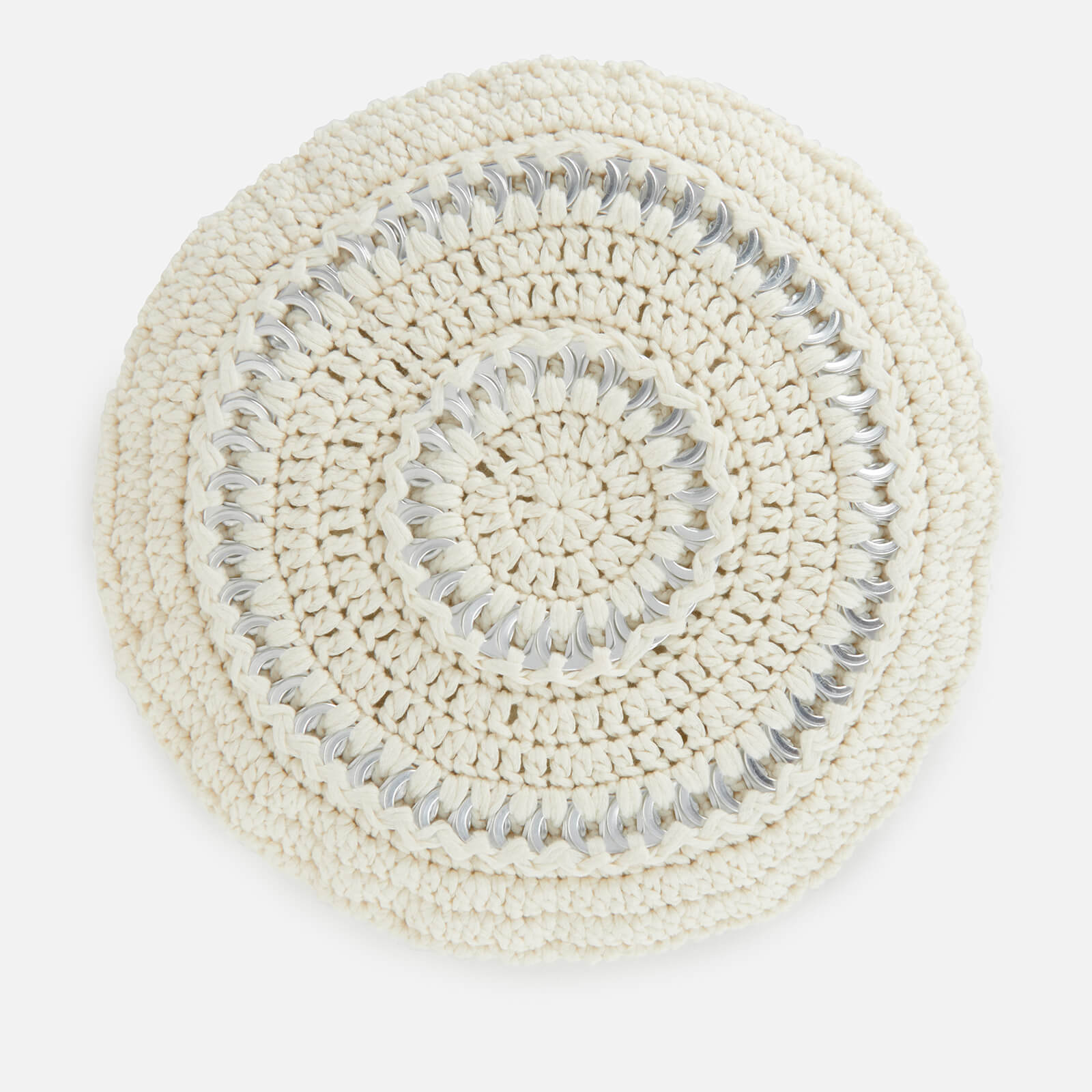 Ganni Women's Cotton Knitted Beret - Egret