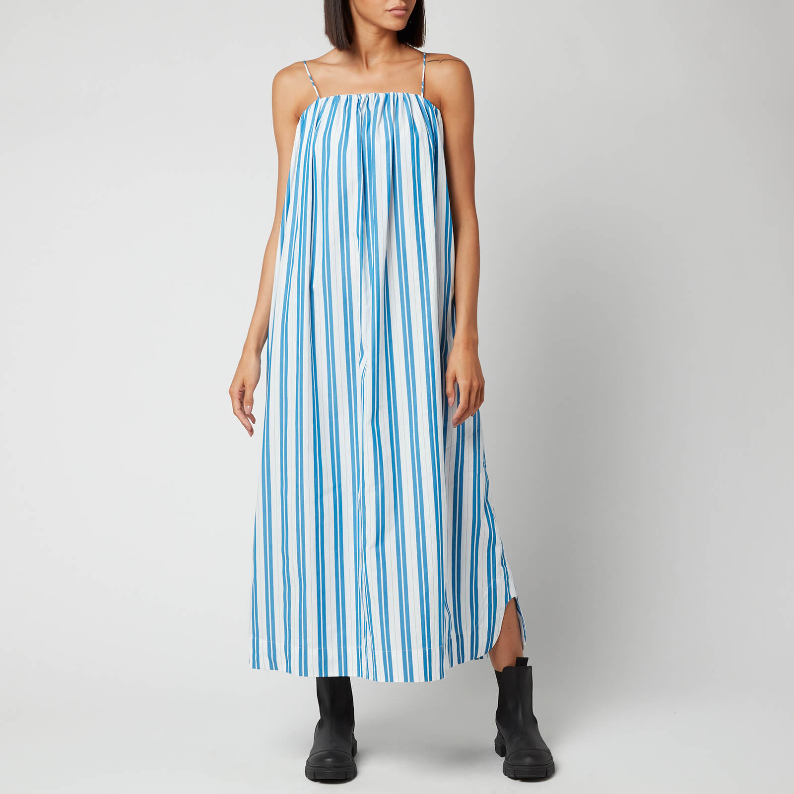 Ganni Women's Stripe Cotton Dress - Daphne - EU36/UK8