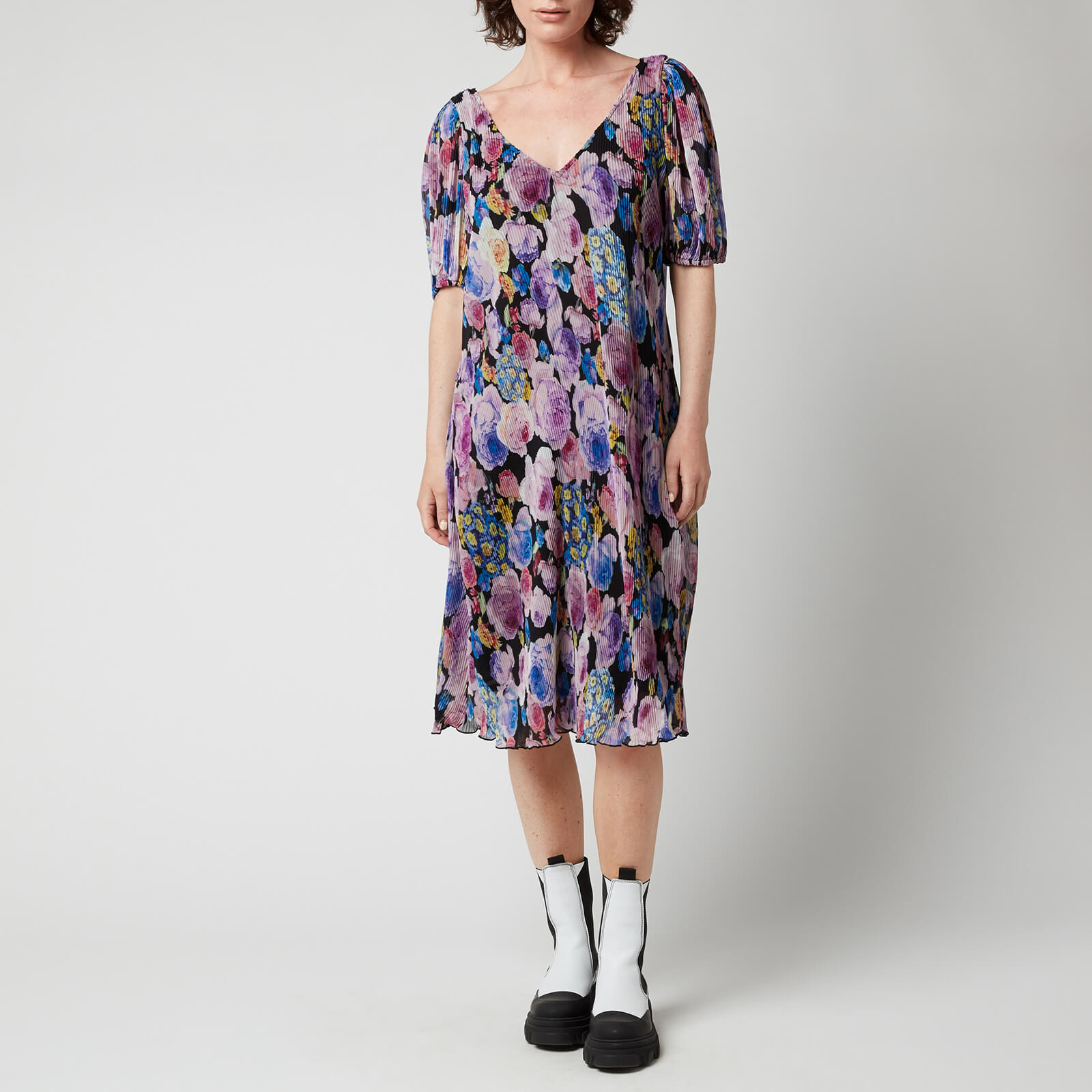 Ganni Women's Midi Dress - Multi - EU34/UK6