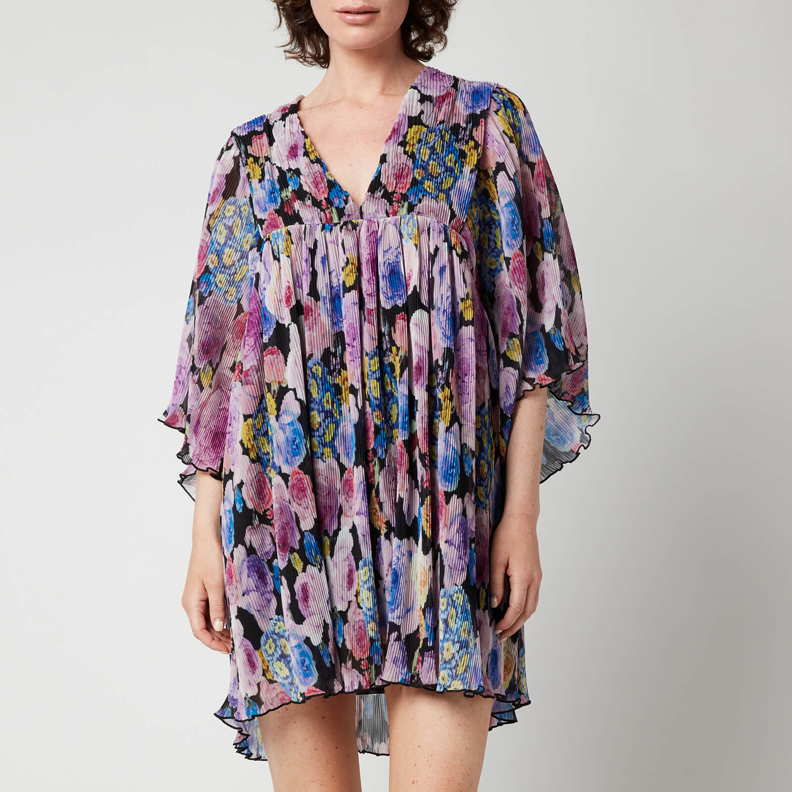 Ganni Women's Oversized Mini Dress - Multi - S/M