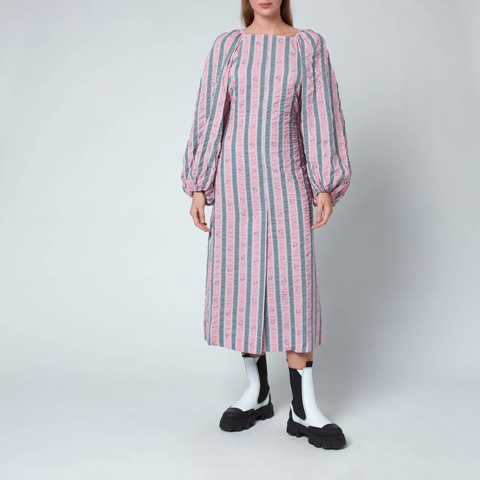 Ganni Women's Maxi Dress - Pink Nectar - S