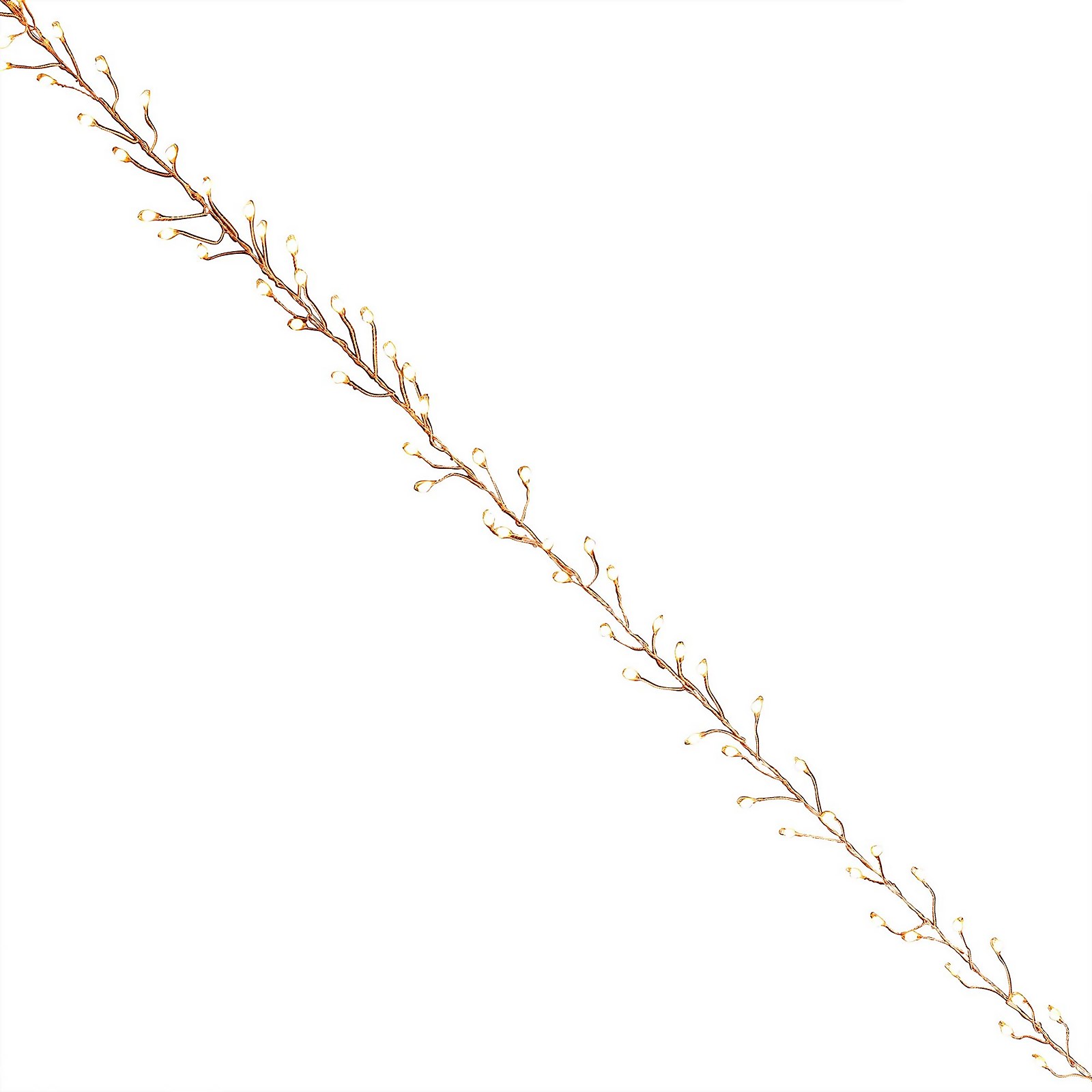 Photo of 240 Large Led Rose Gold Copper Wire Garland Christmas Lights - Warm White