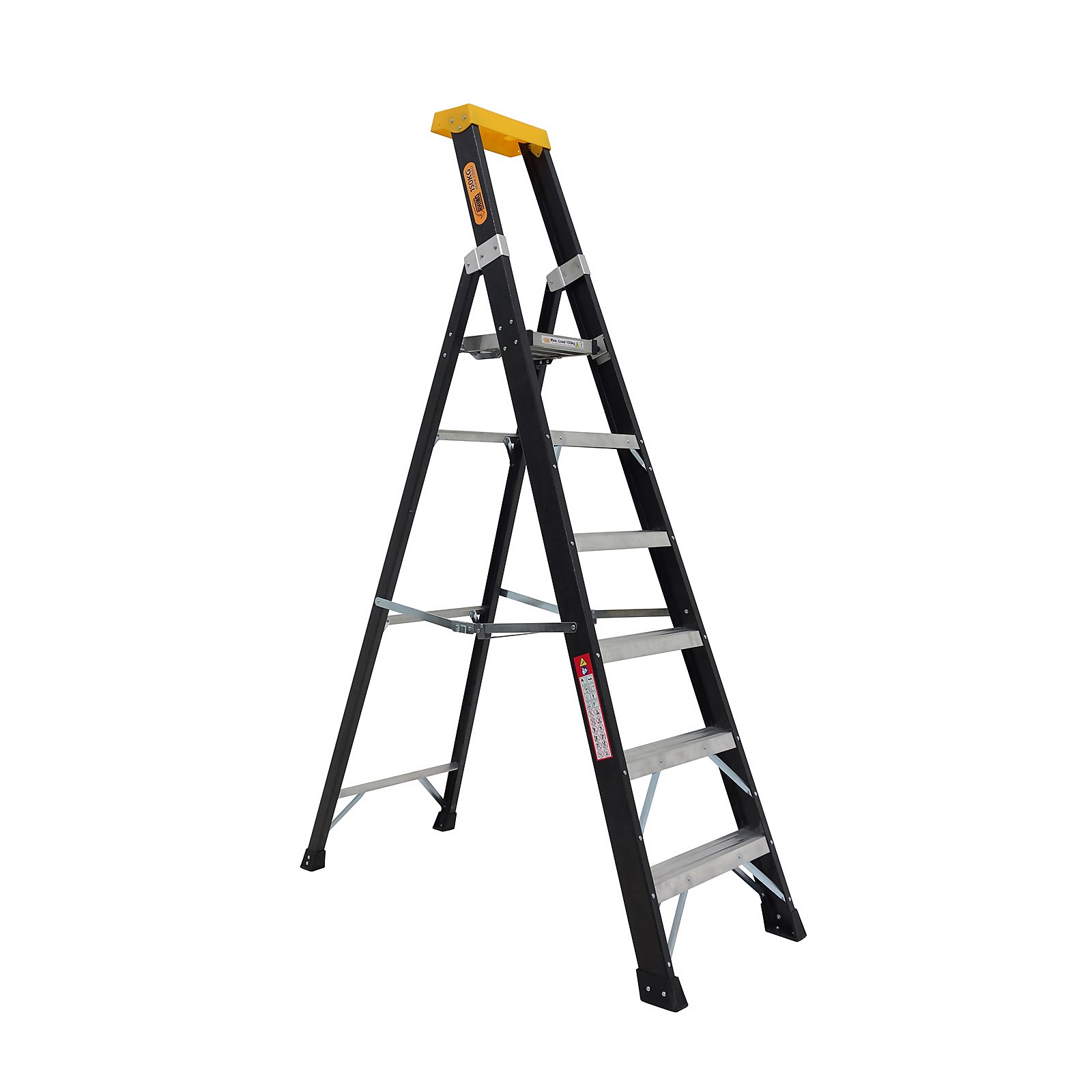 Photo of Rhino Fiberglass Platform Step Ladder - 6 Tread