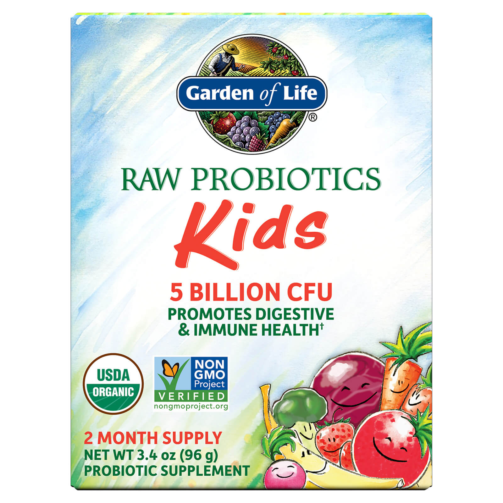

Organic Raw Probiotics pour enfants 5 milliards d’UFC