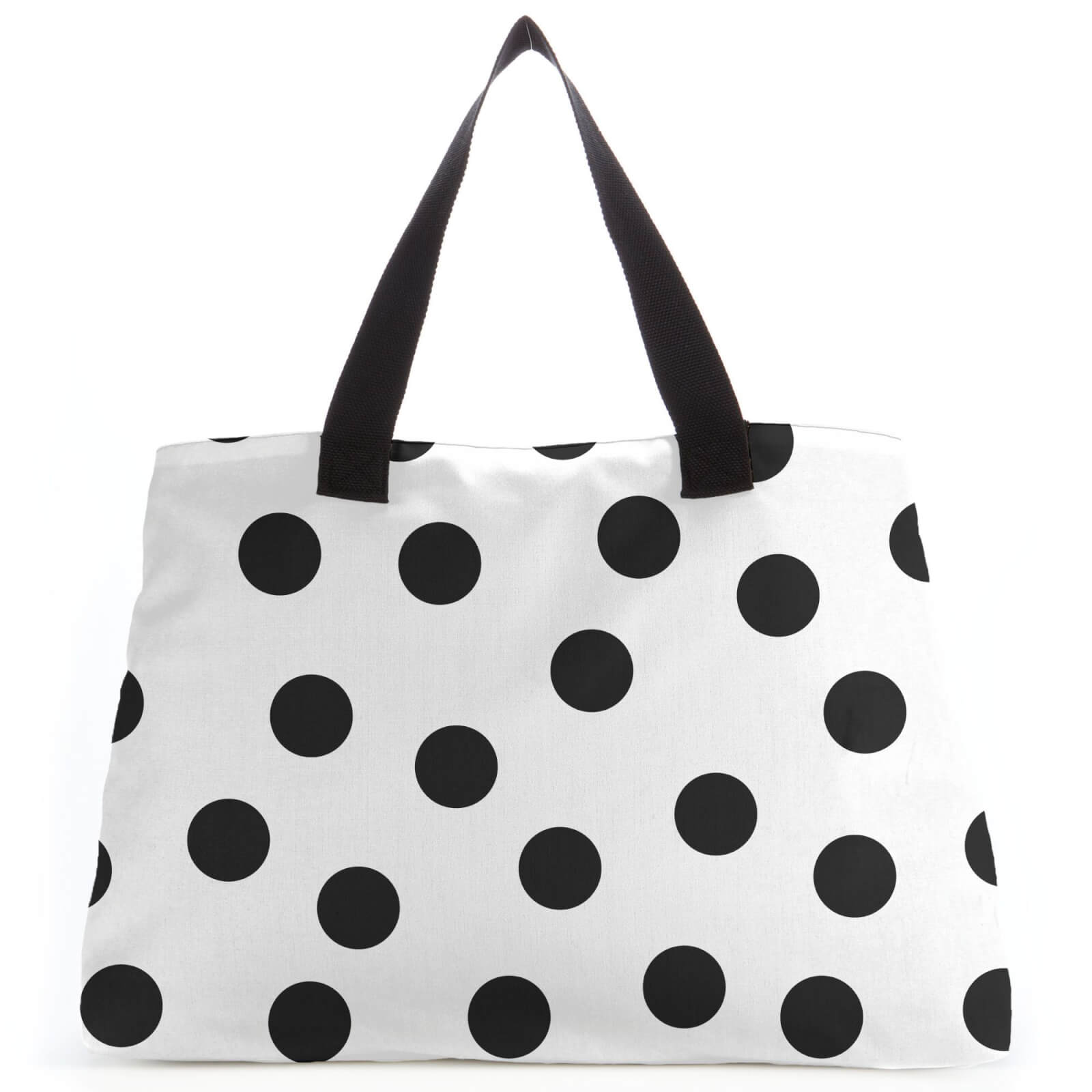 Monochrome Polka Dots Tote Bag
