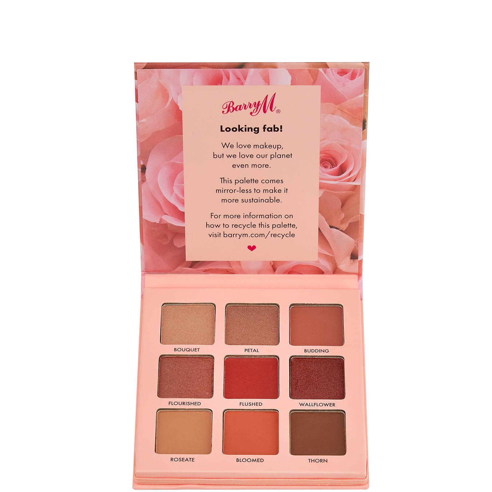 Barry M Cosmetics Rose Tinted Eyeshadow Palette 12.6g