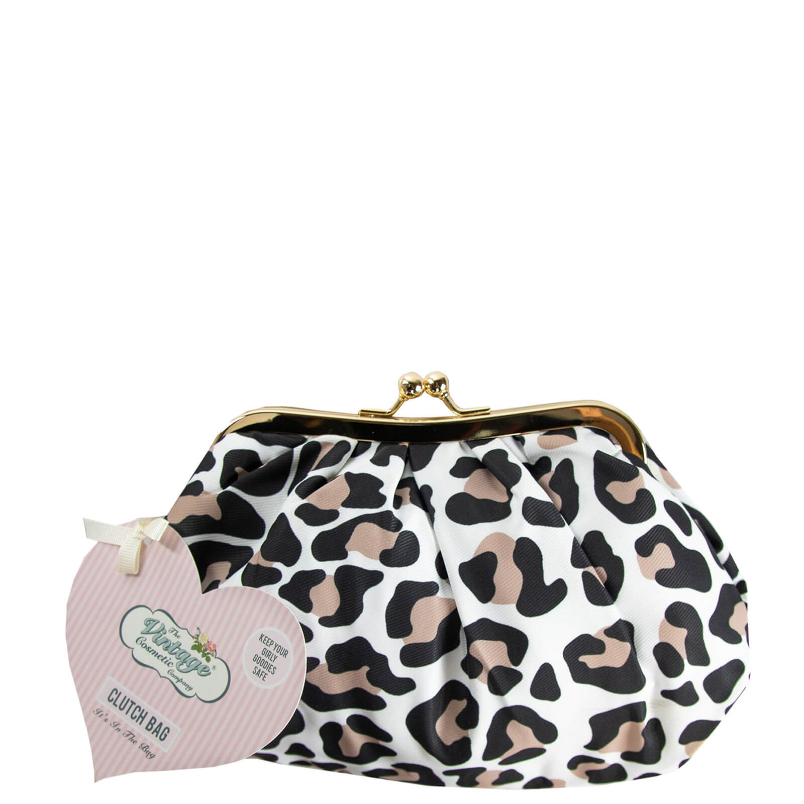 The Vintage Cosmetic Company Cosmetics Clutch Bag - Leopard Print