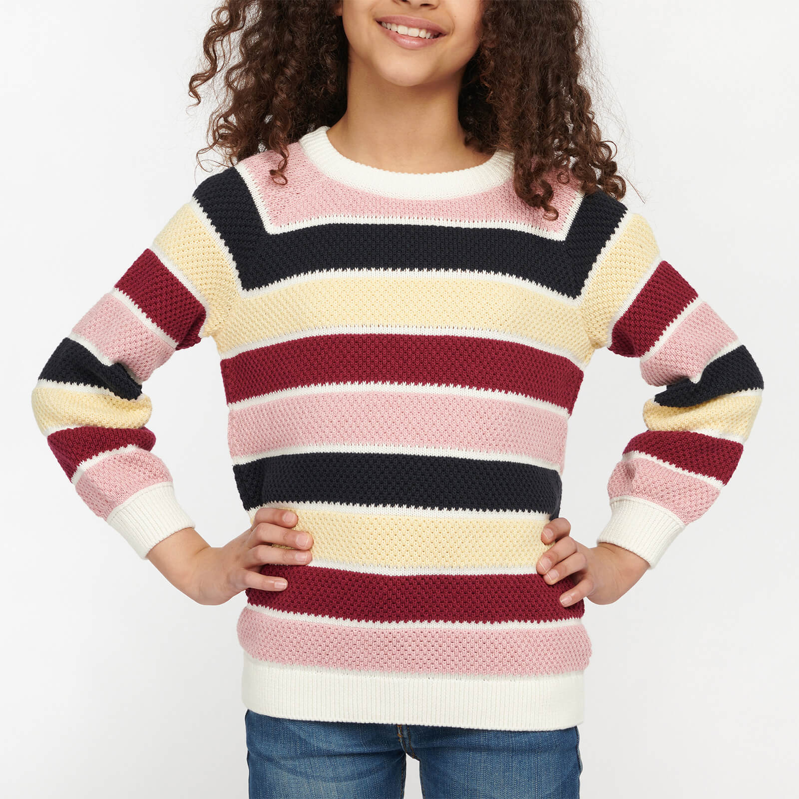 Barbour Girls' Collywell Knitted Jumper - Multi - S (6-7 Years)