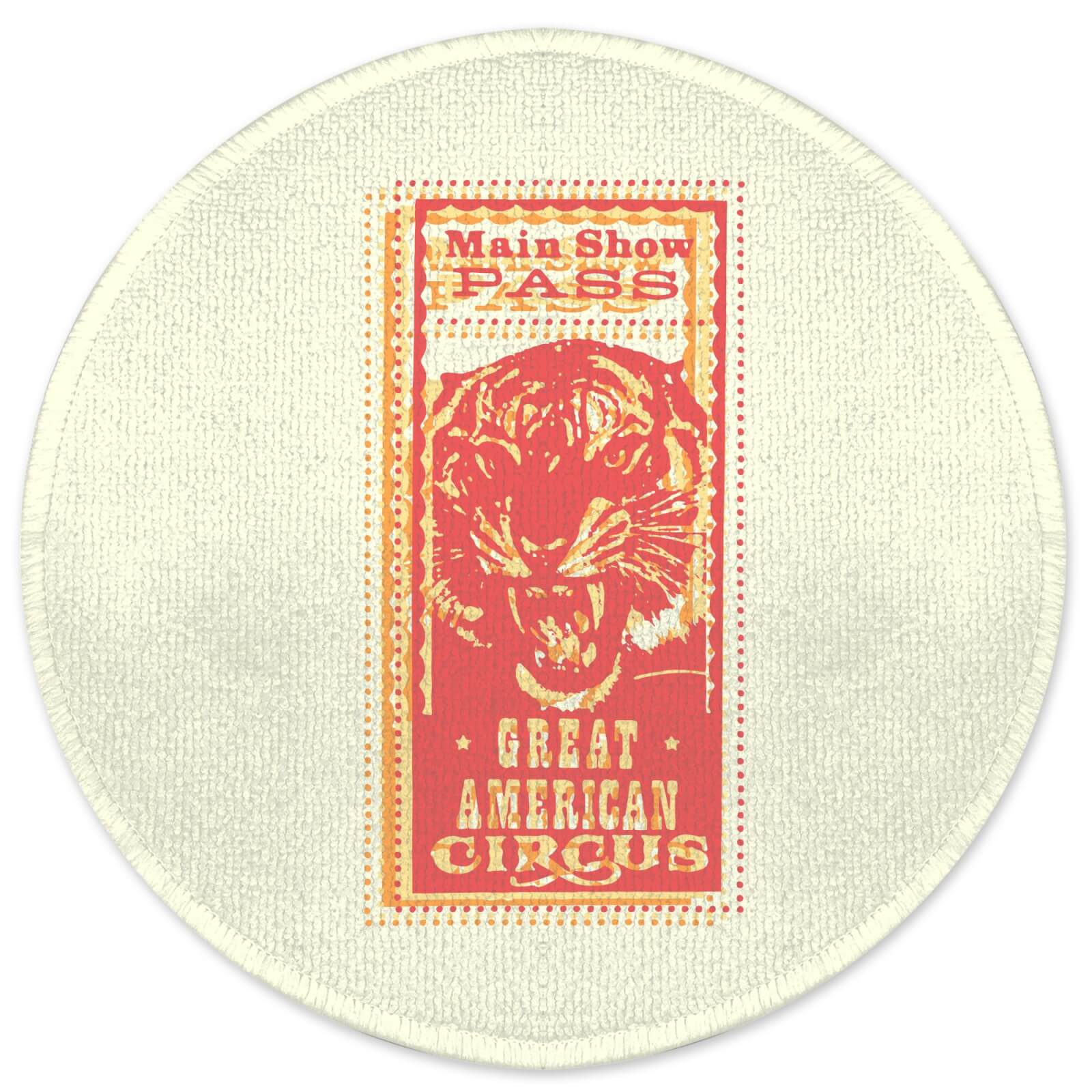 Decorsome Great American Circus Round Bath Mat