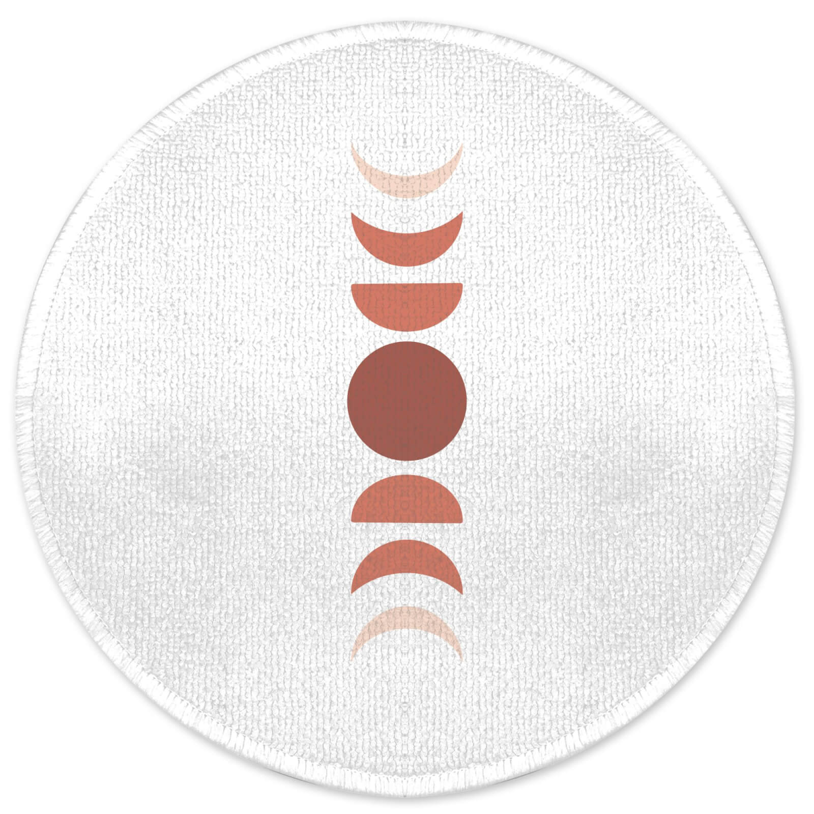 Moon Cycle Round Bath Mat