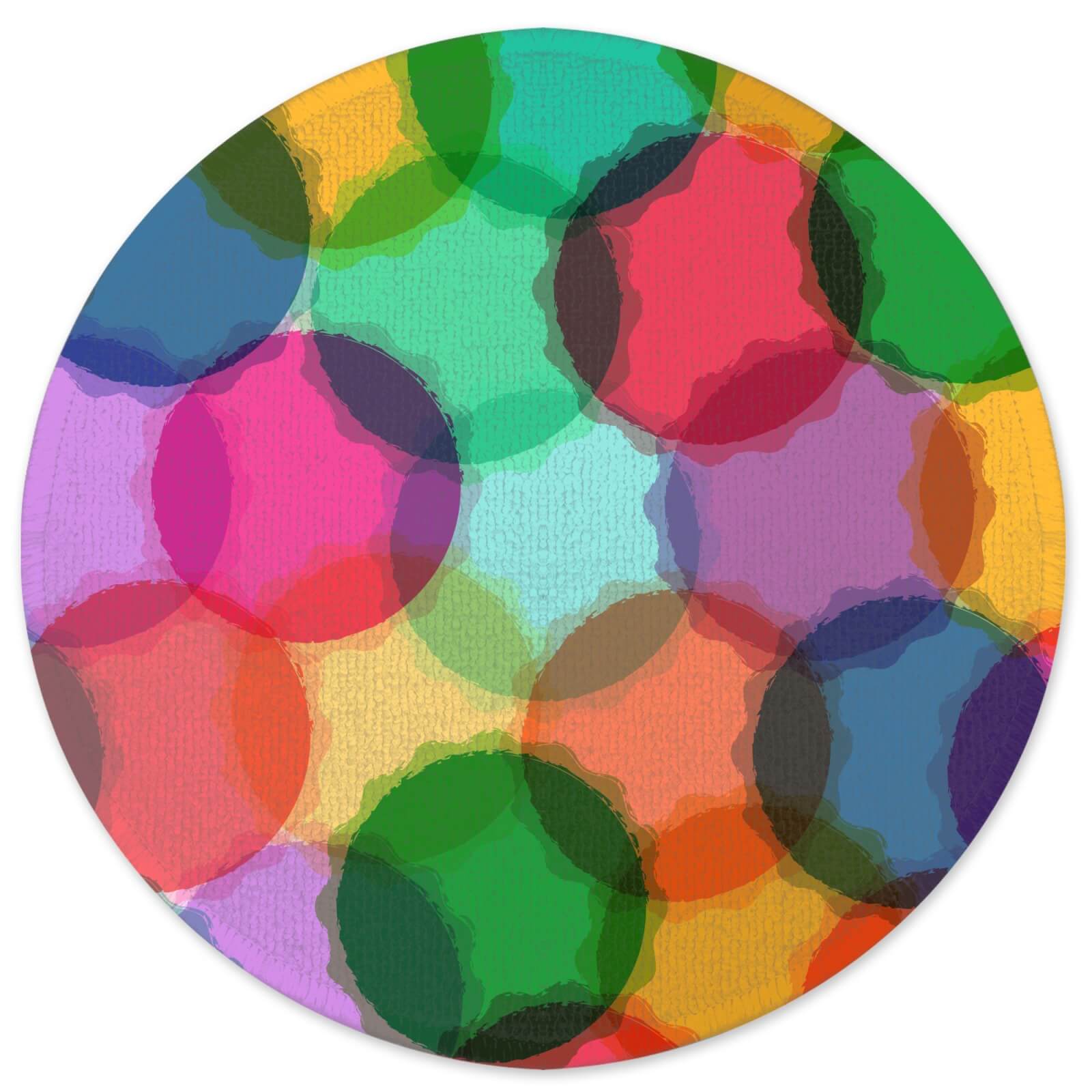 Macaron Feast Round Bath Mat