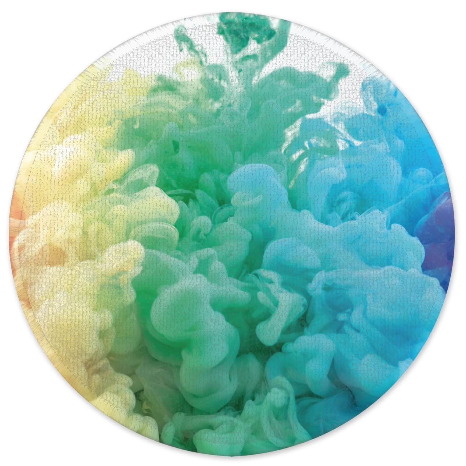 Decorsome Rainbow Smoke Round Bath Mat