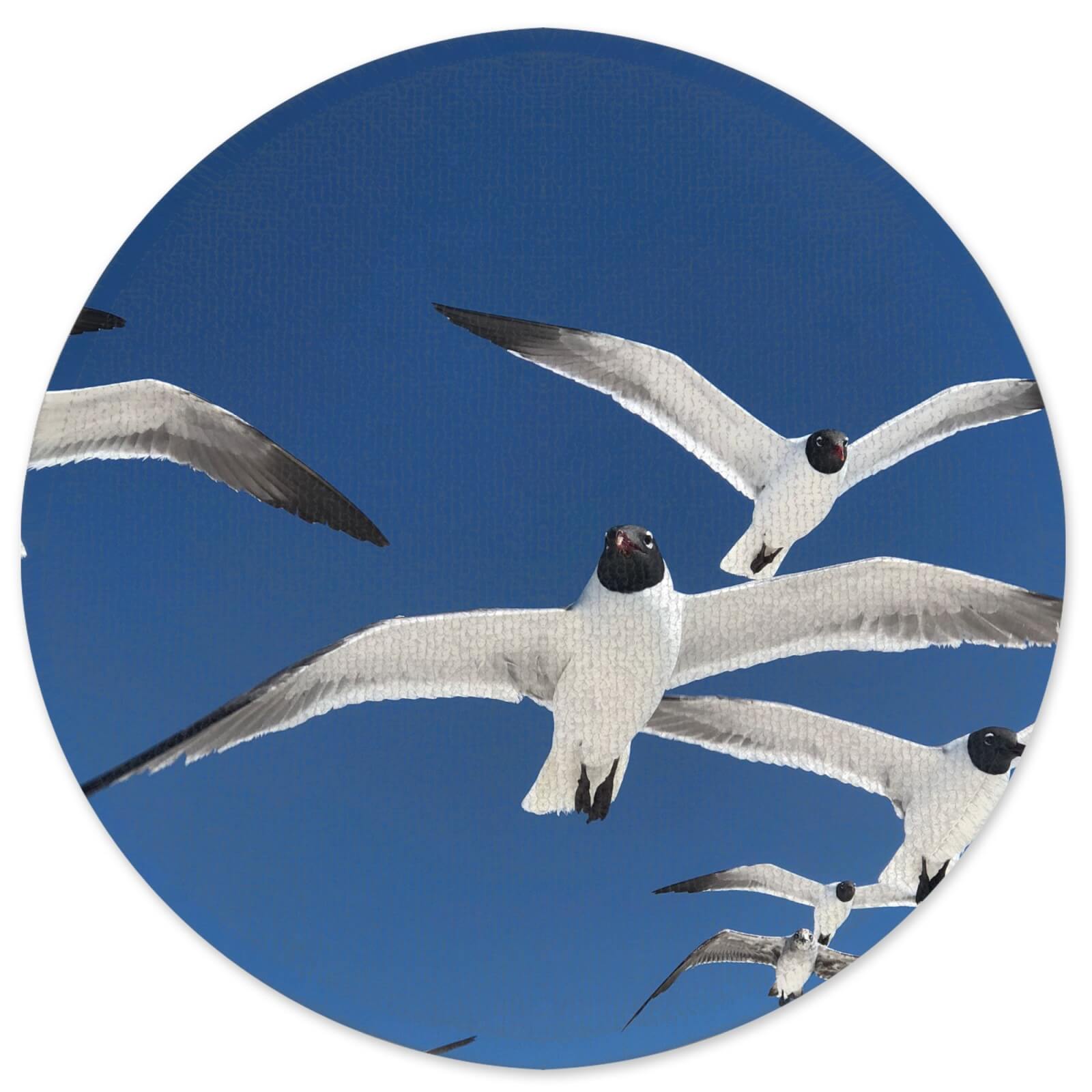 Decorsome Seagulls Round Bath Mat