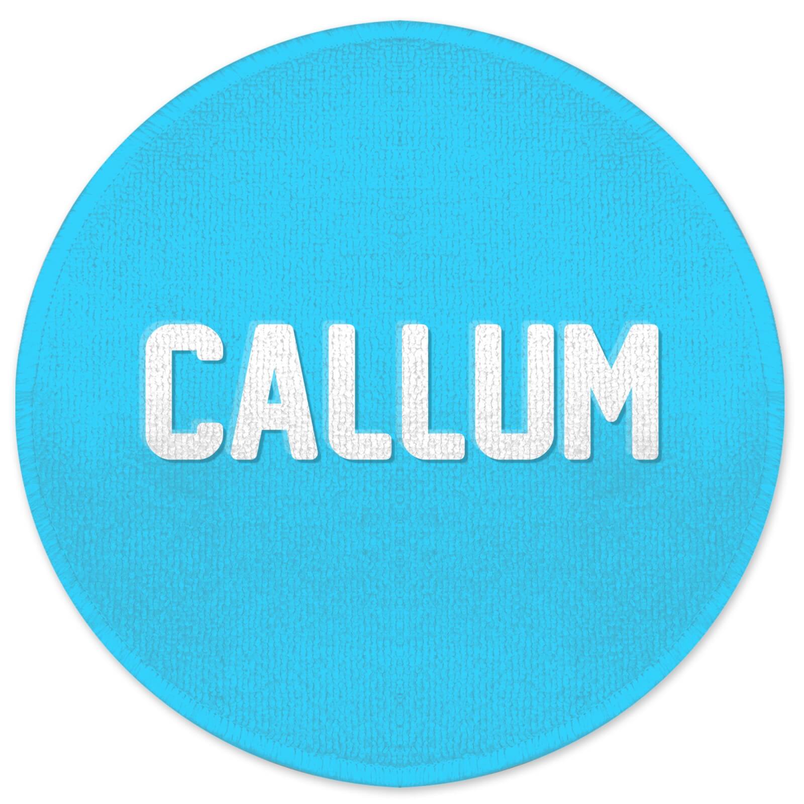 Embossed Callum Round Bath Mat