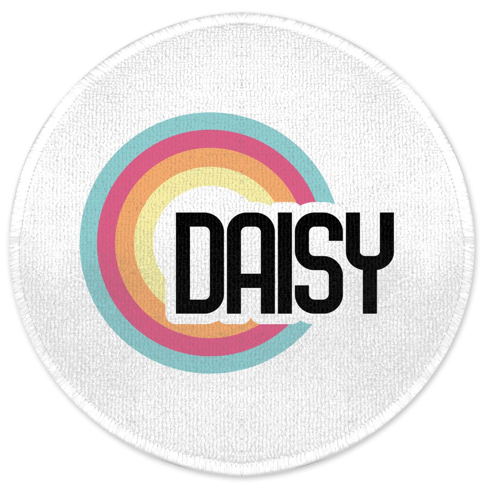 Daisy Rainbow Round Bath Mat