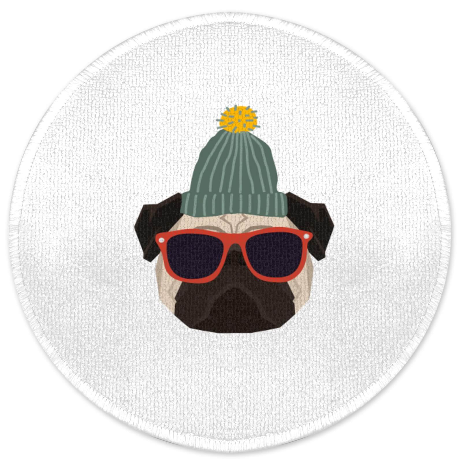Decorsome Cool Pug Round Bath Mat