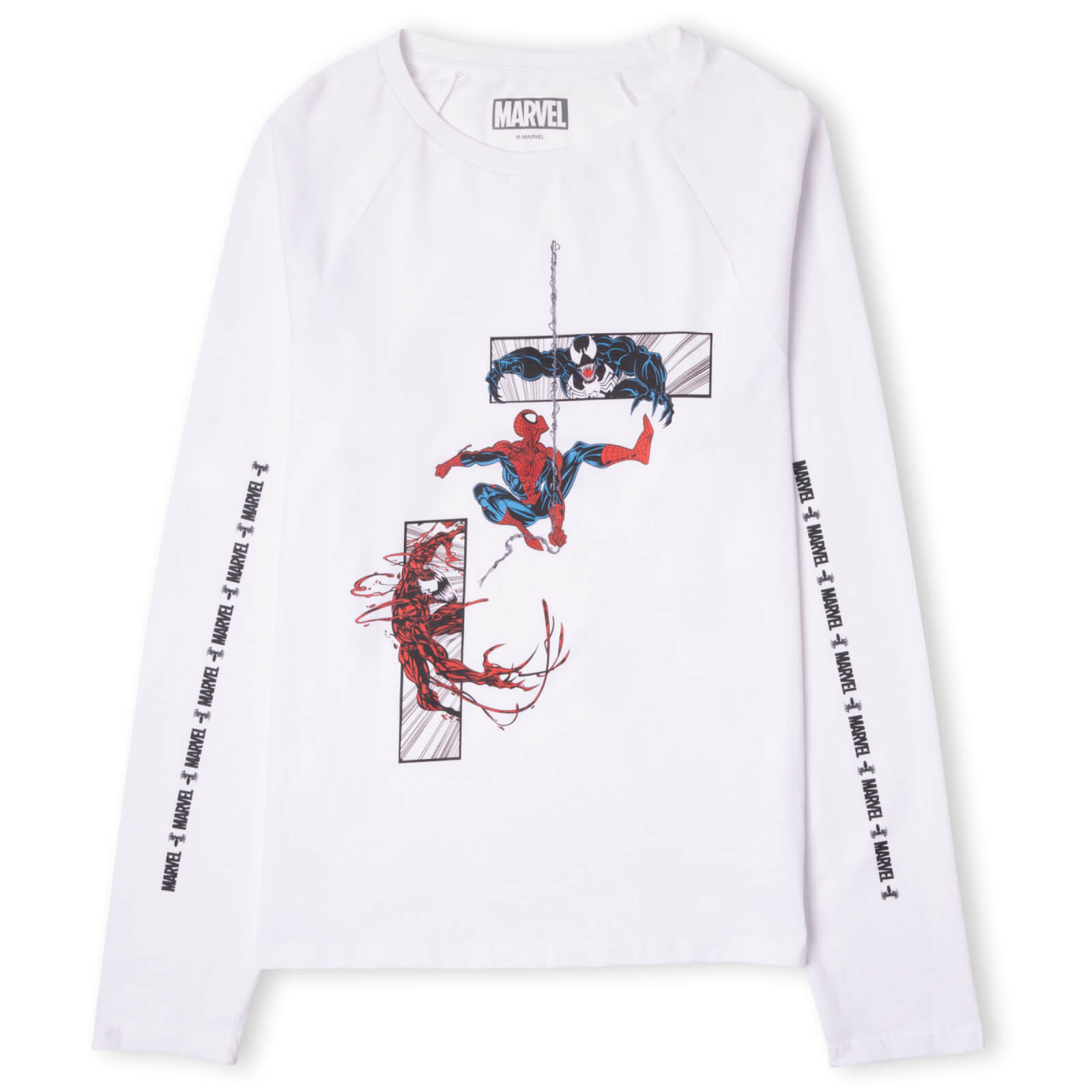 

Venom Comic Panel Unisex Long Sleeve T-Shirt - White - L - Bianco