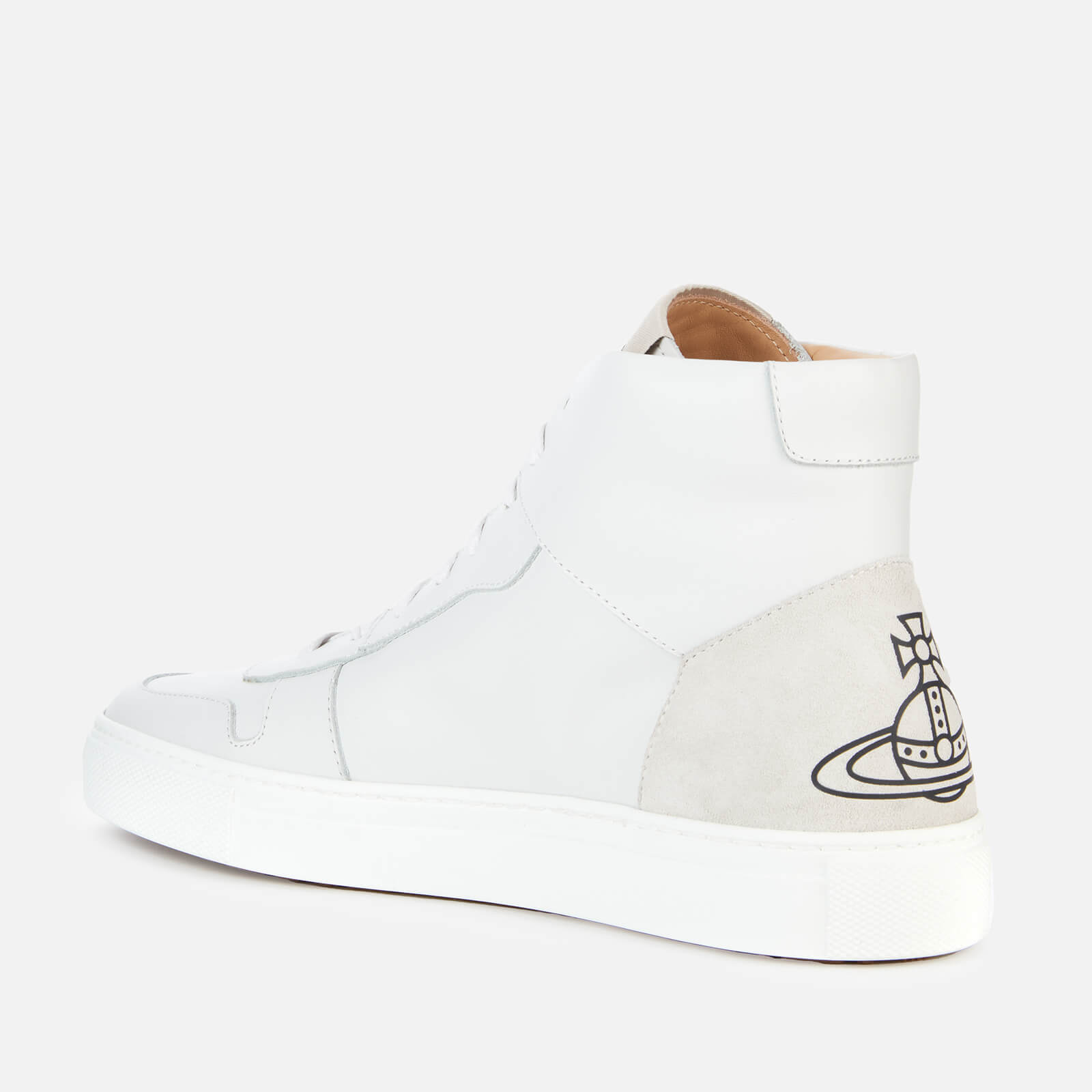 Vivienne Westwood Women's Apollo Leather Hi-top Trainers - White - Uk 7 75010003w L0005 A401 Shoes, White