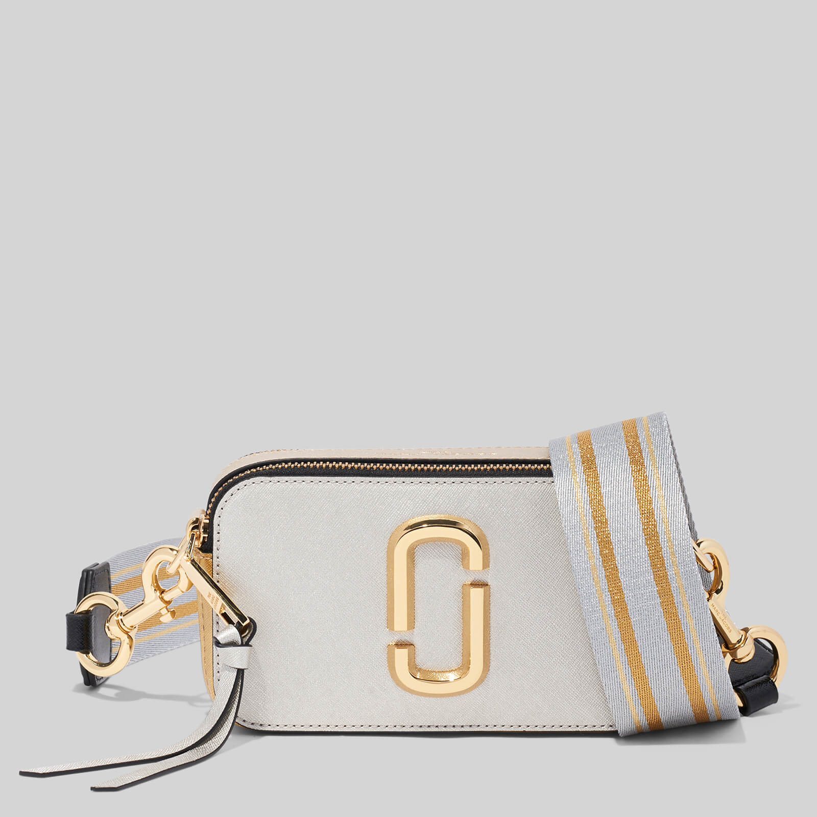 Marc Jacobs Women's Snapshot Metallic Cross Body Bag - Platinum Multi