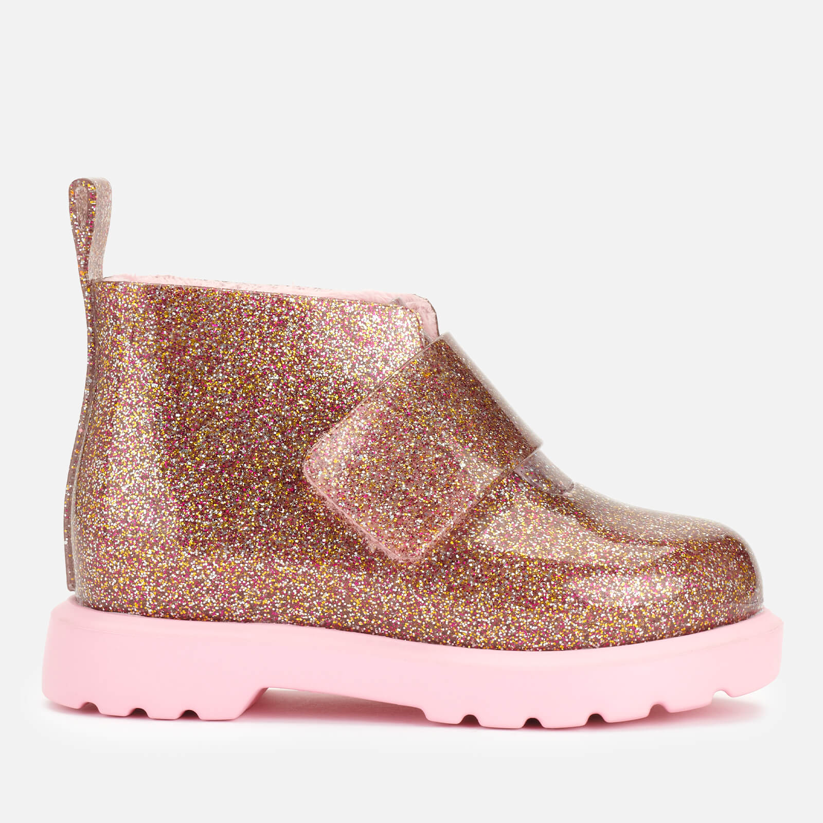 Mini Melissa Toddler's Mini Chelsea Boots - Pink Multi Glitter - UK 6 Toddler