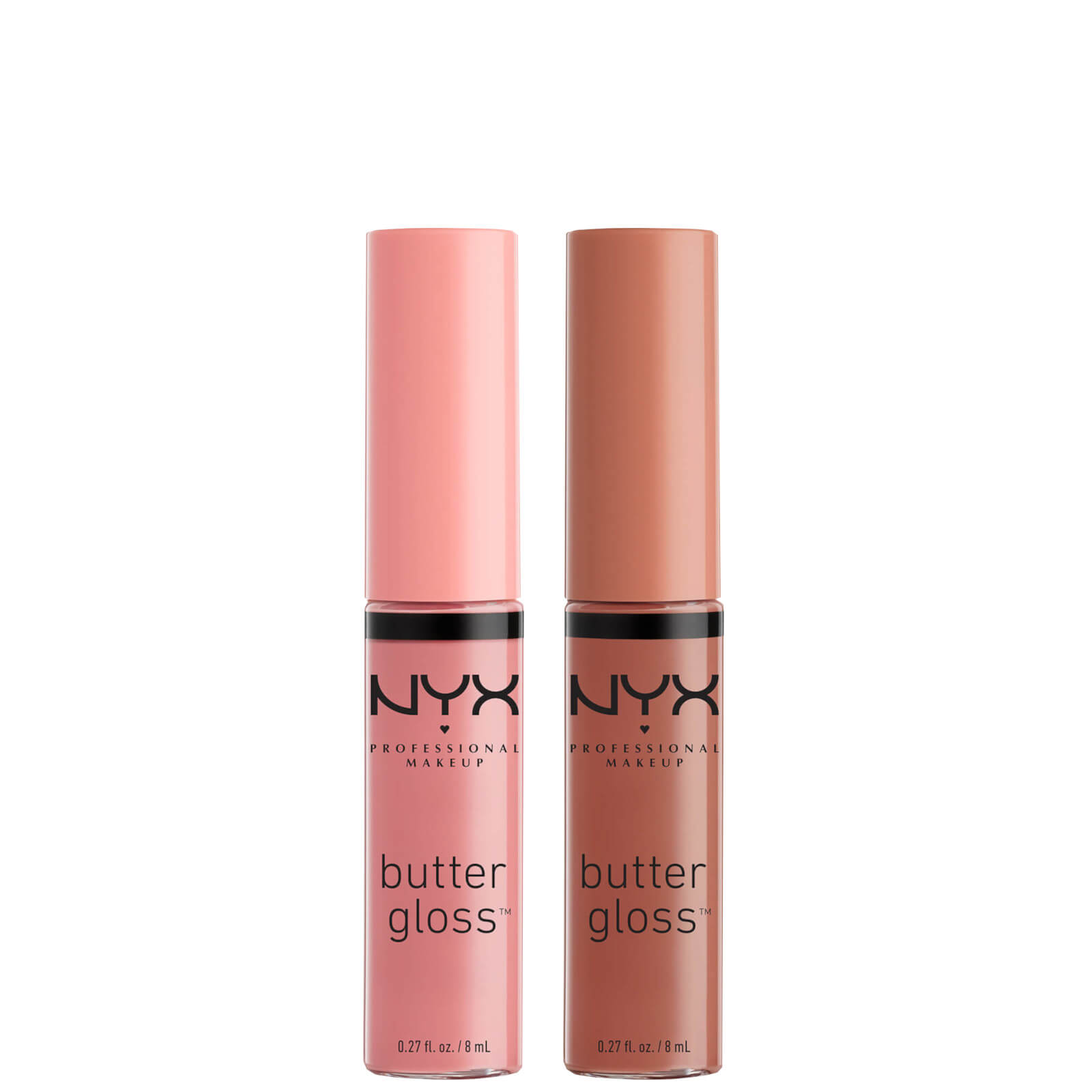 Duo Lip Gloss Butter Gloss NYX Professional Makeup - Praline e Crème Brulee