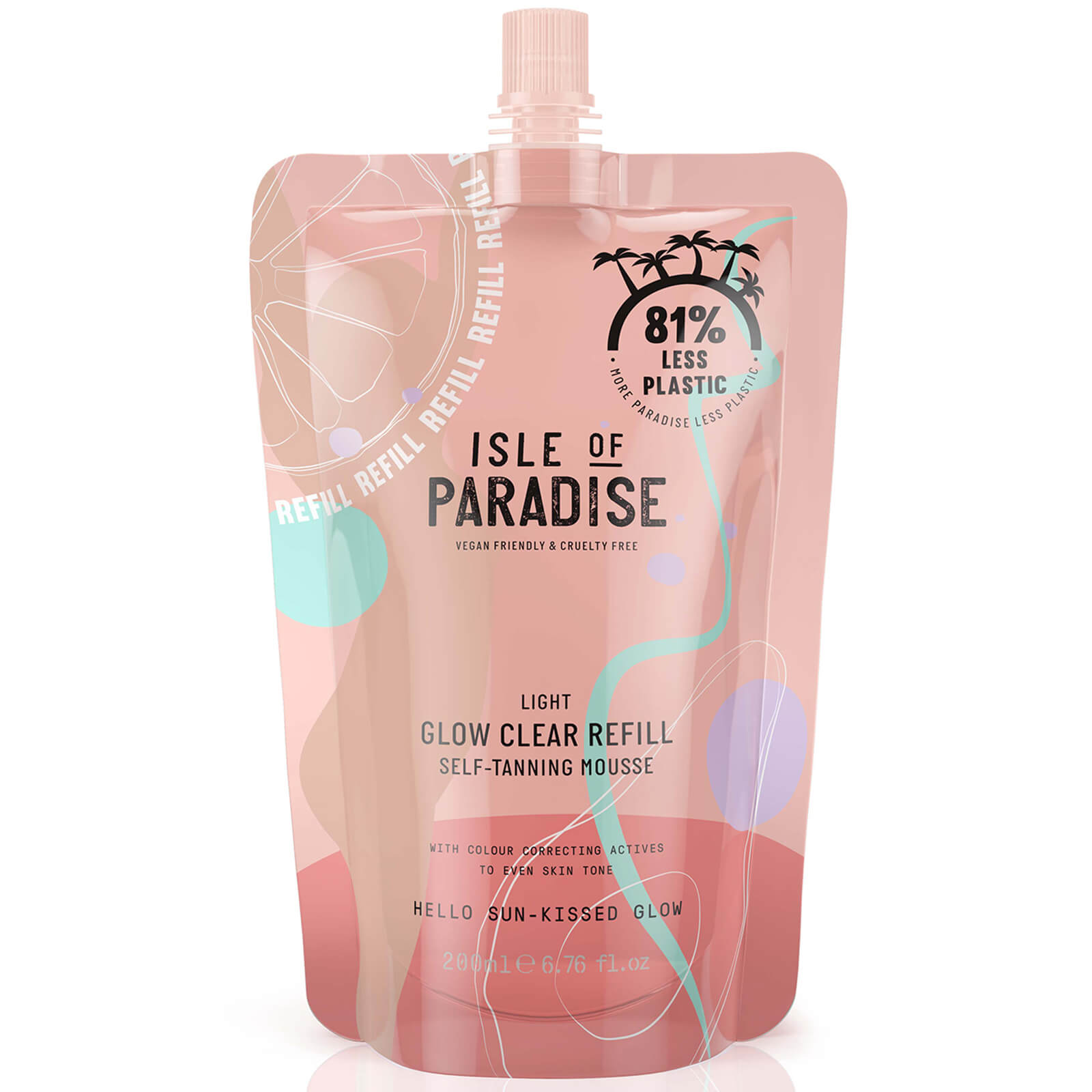 

Isle of Paradise Glow Clear Self-Tanning Mousse Refill - Light 200ml