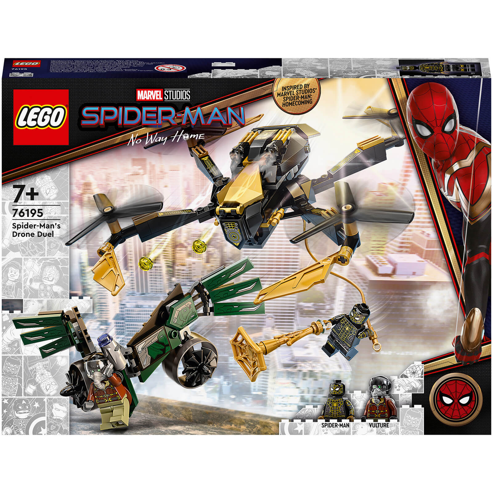 LEGO Marvel Spider-Man’s Drone Duel Building Toy (76195)