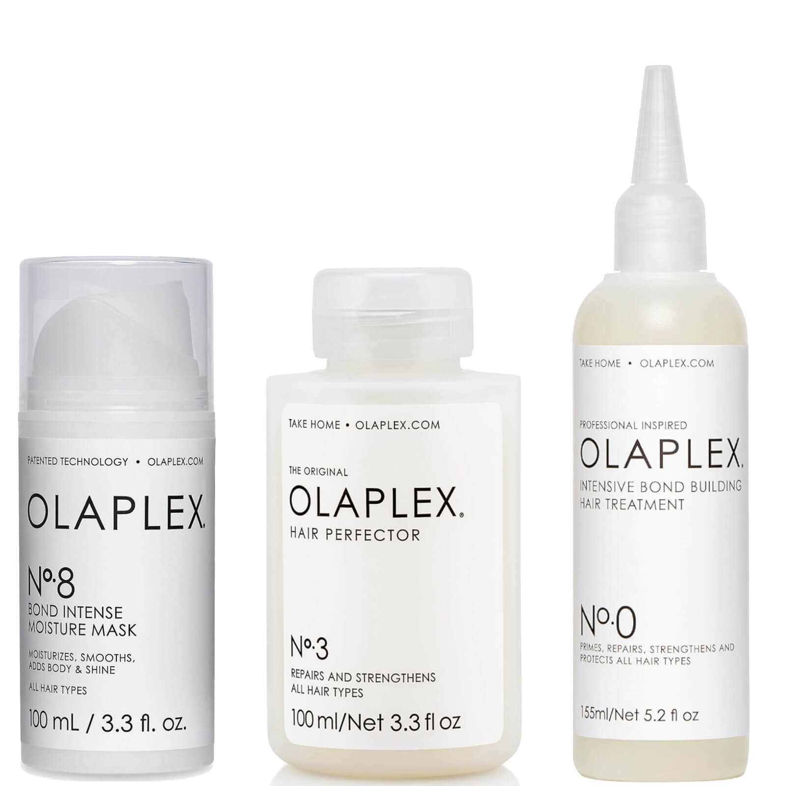 Olaplex No.0, No.3 and No.8 Bundle