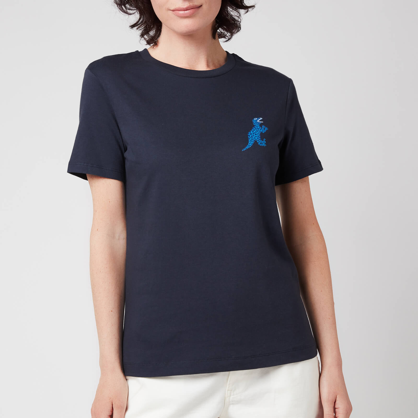 PS Paul Smith Women's Small Dino Printed T-Shirt - Navy - XS