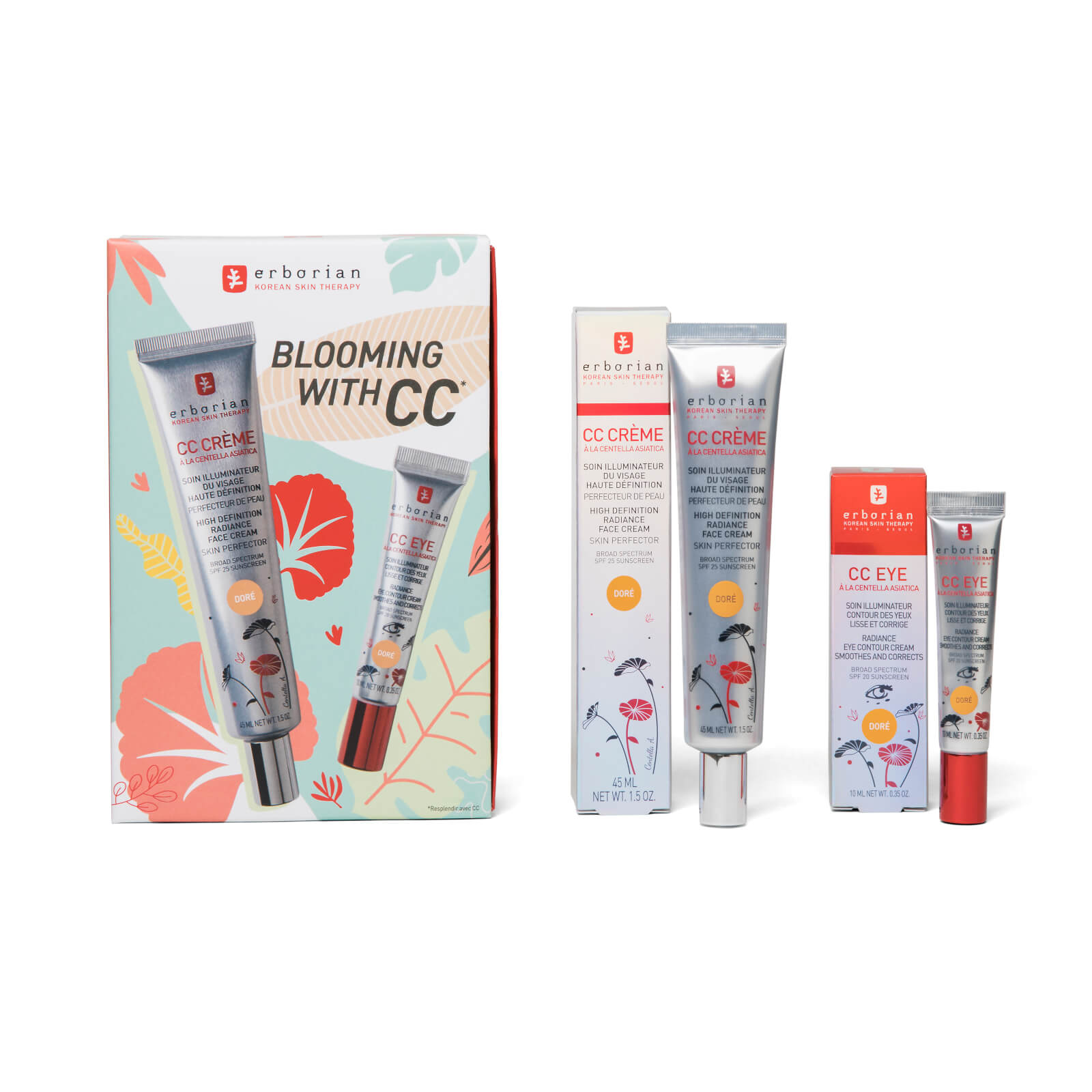 Erborian Coffret Blooming avec CC Crème – Doré