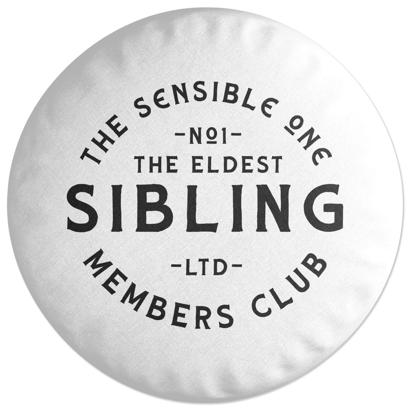 The Eldest Sibling The Sensible One Round Cushion