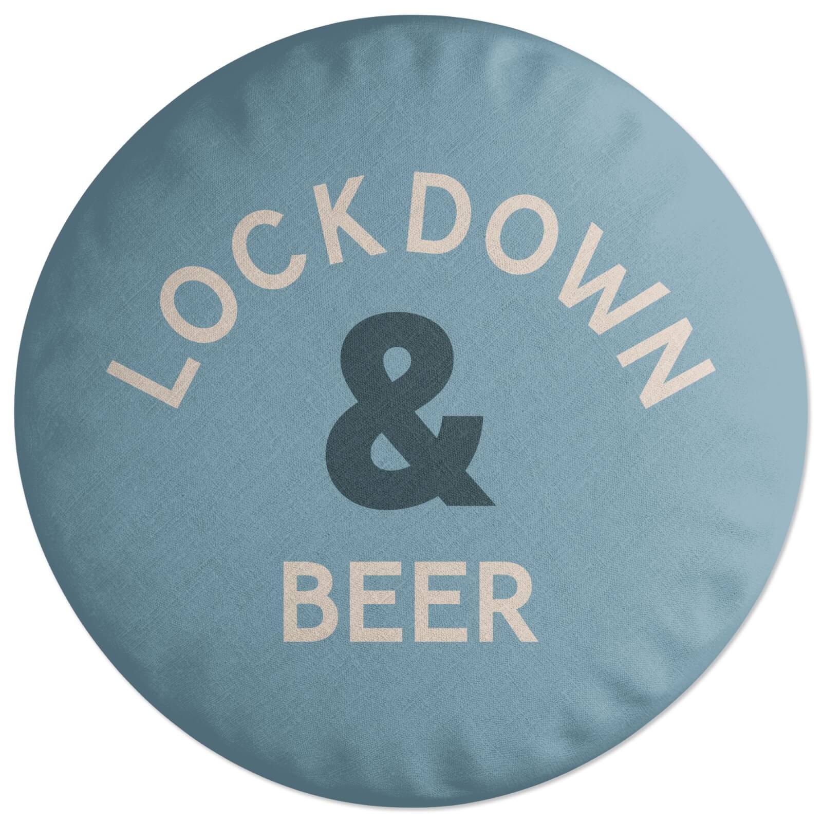 Lockdown & Beer Round Cushion