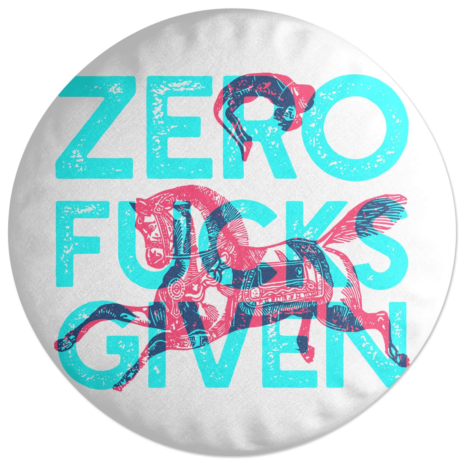 Zero Fuck Givens Round Cushion