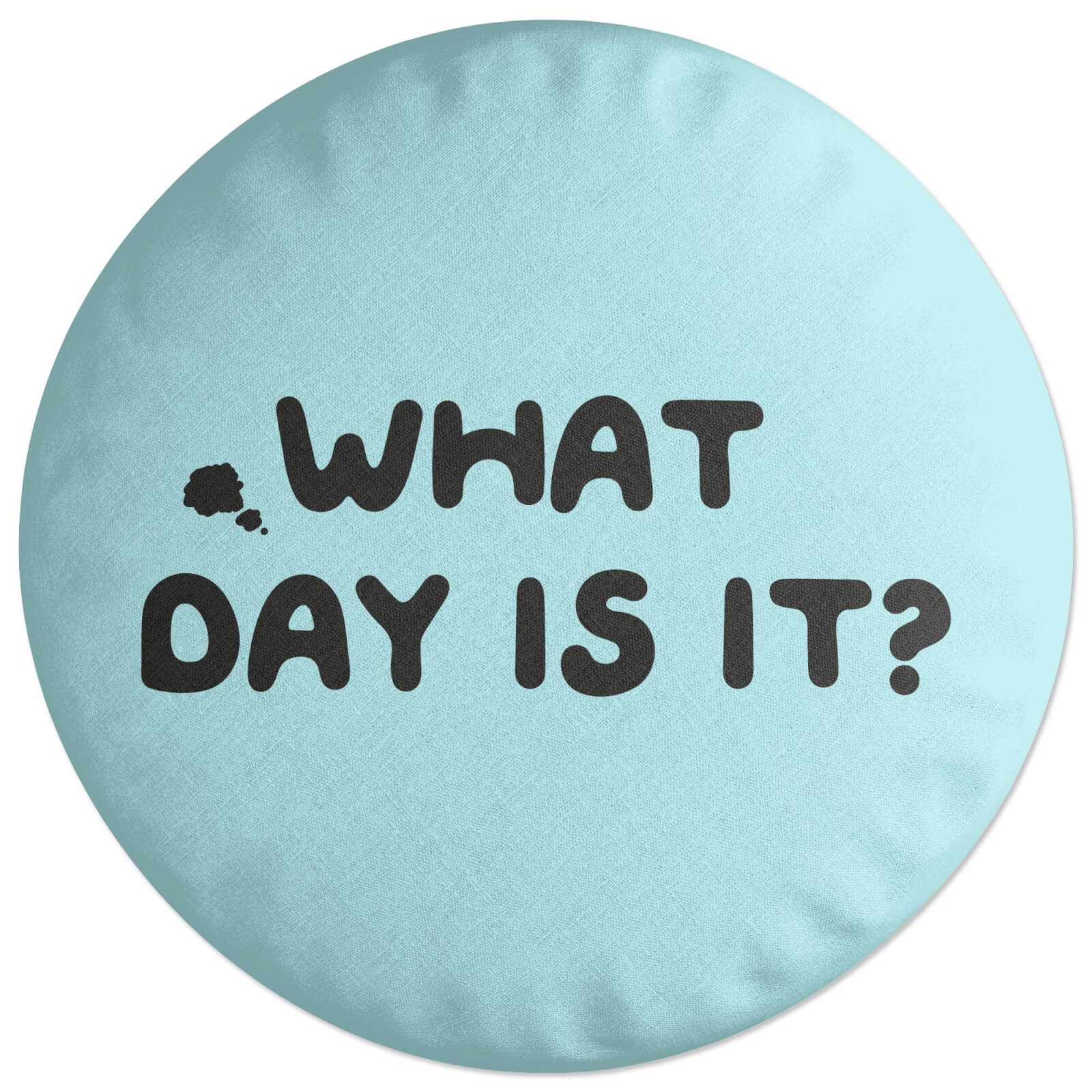 What Day Is It? Round Cushion