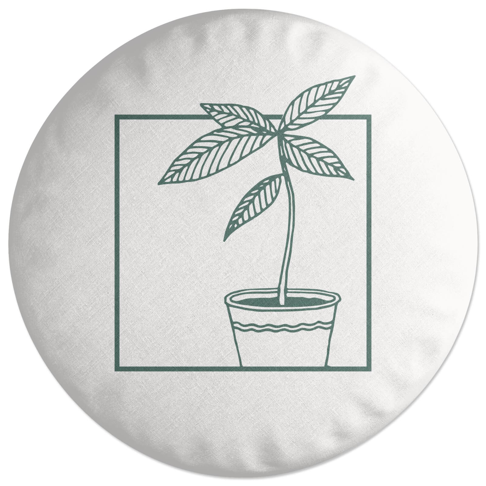 Plant Round Cushion